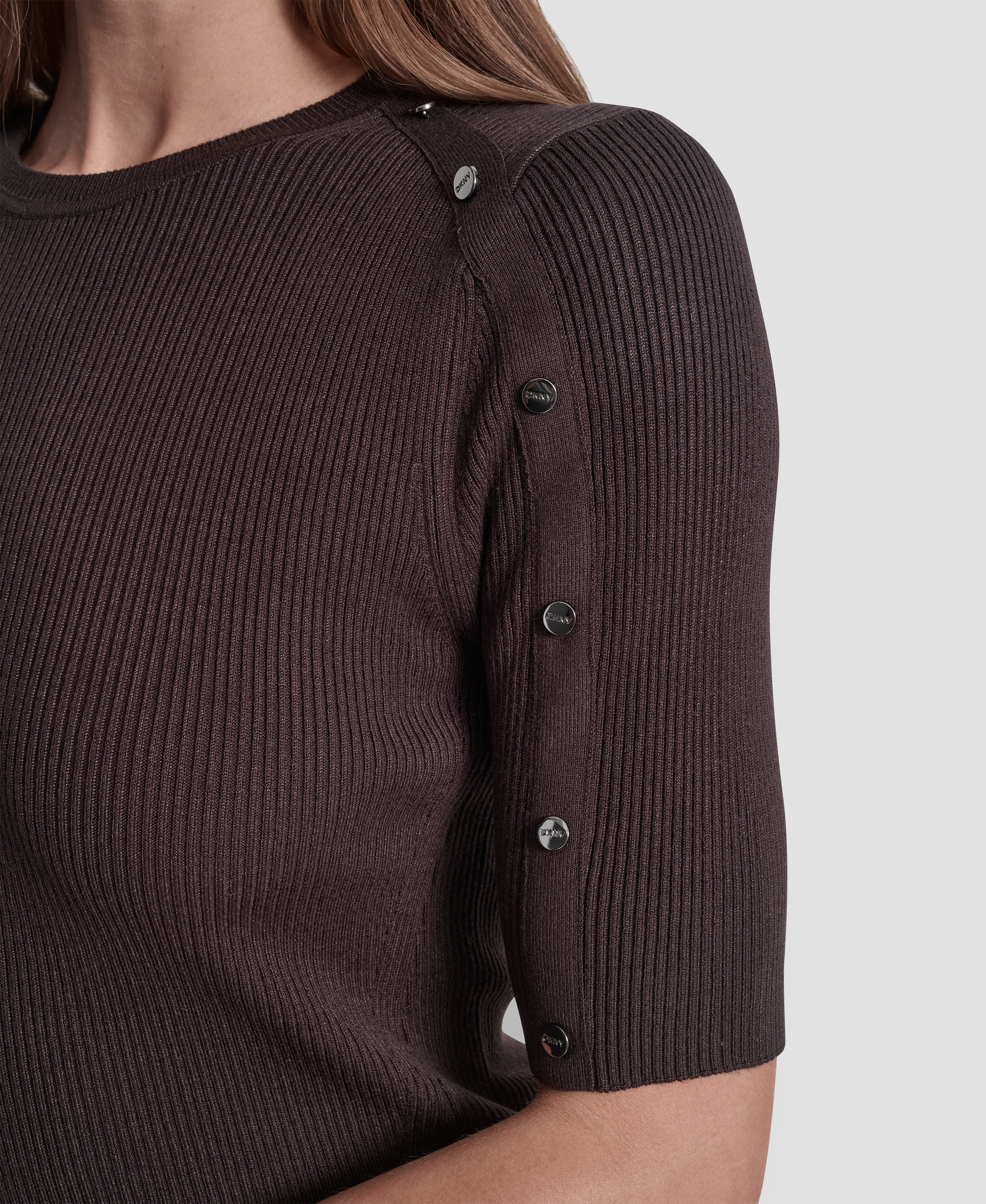 SHORT SLEEVE BUTTON SLEEVE SWEATER VIEW 5 | All Products