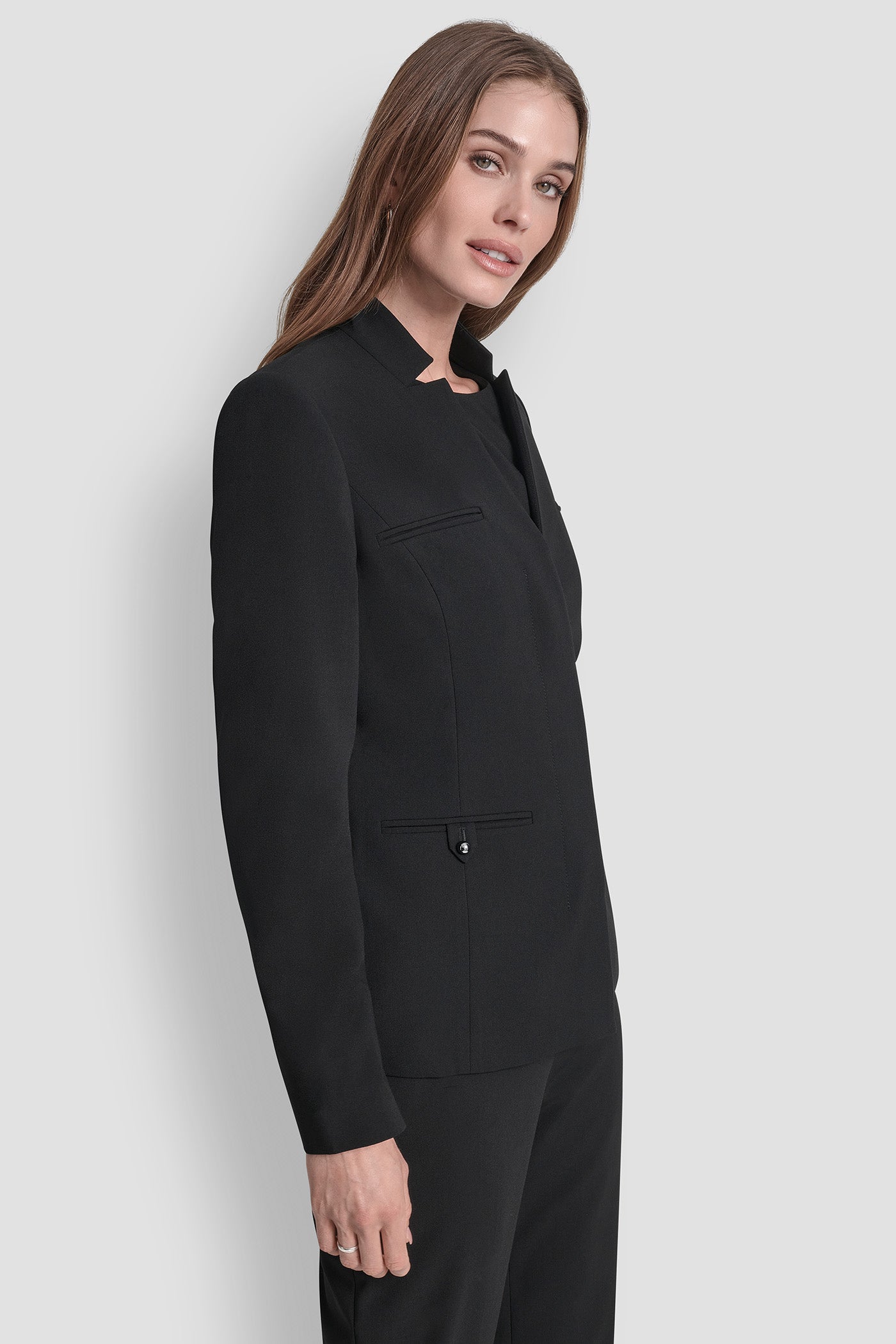 MANDARIN COLLAR JACKET VIEW 4 | Jackets & Blazers