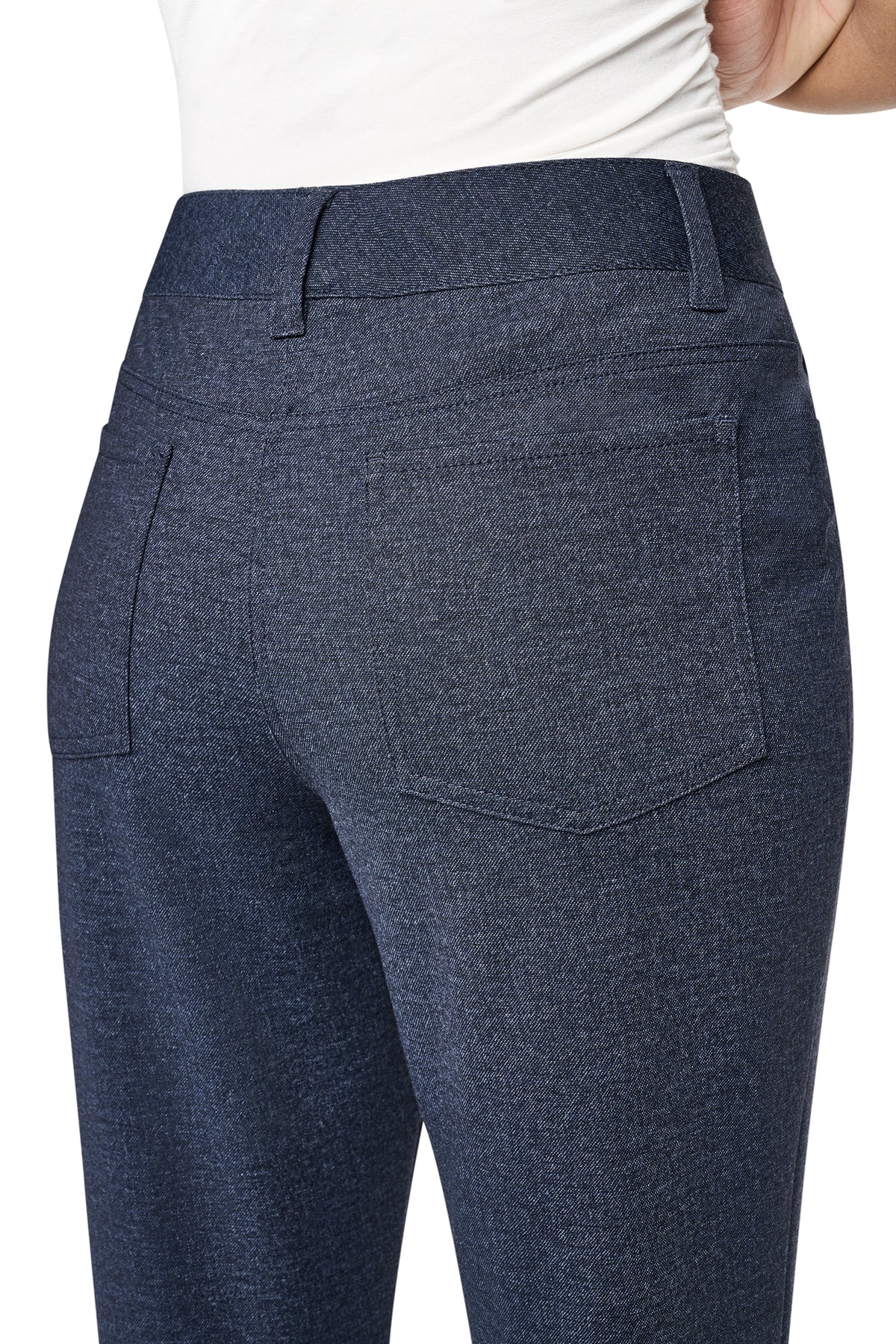 WIDE-LEG FAUX DENIM PANT VIEW 2