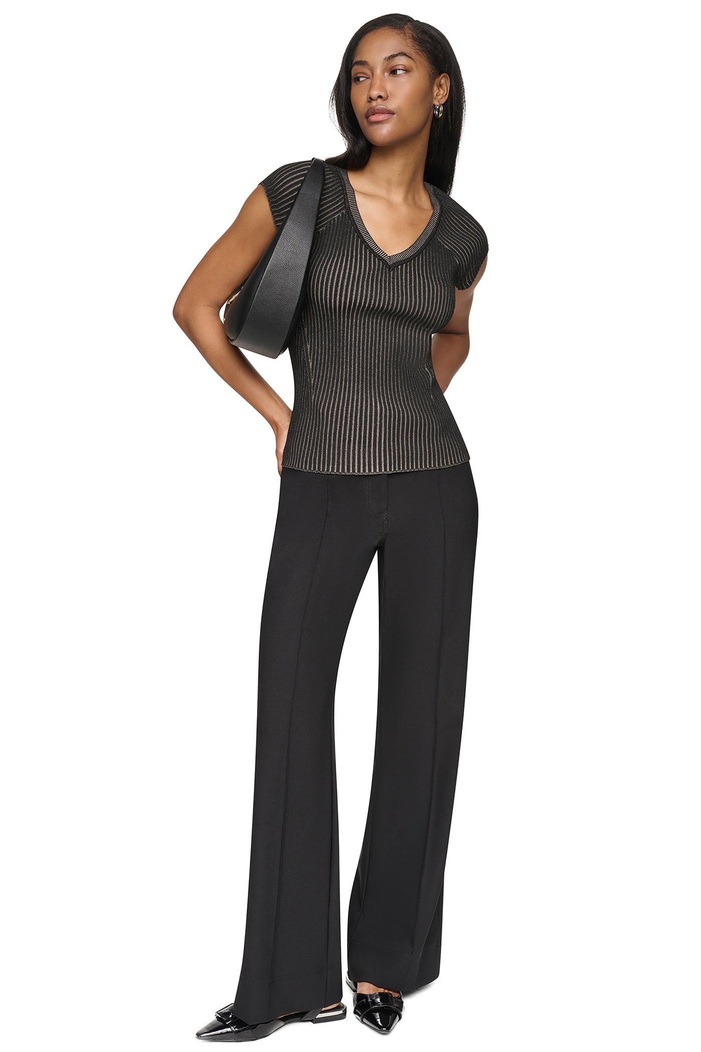 RIB KNIT SWEATER VIEW 5