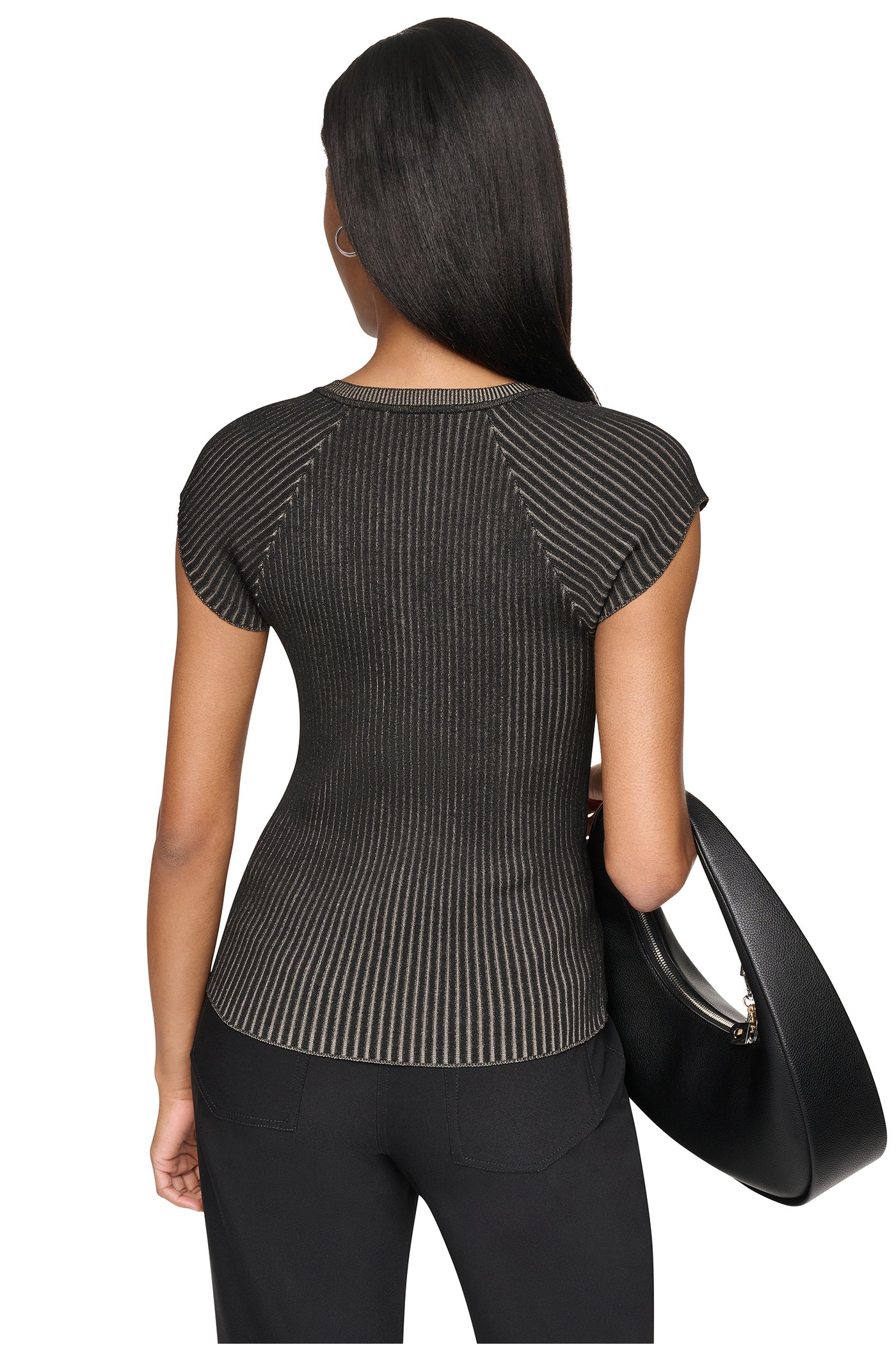 RIB KNIT SWEATER VIEW 3