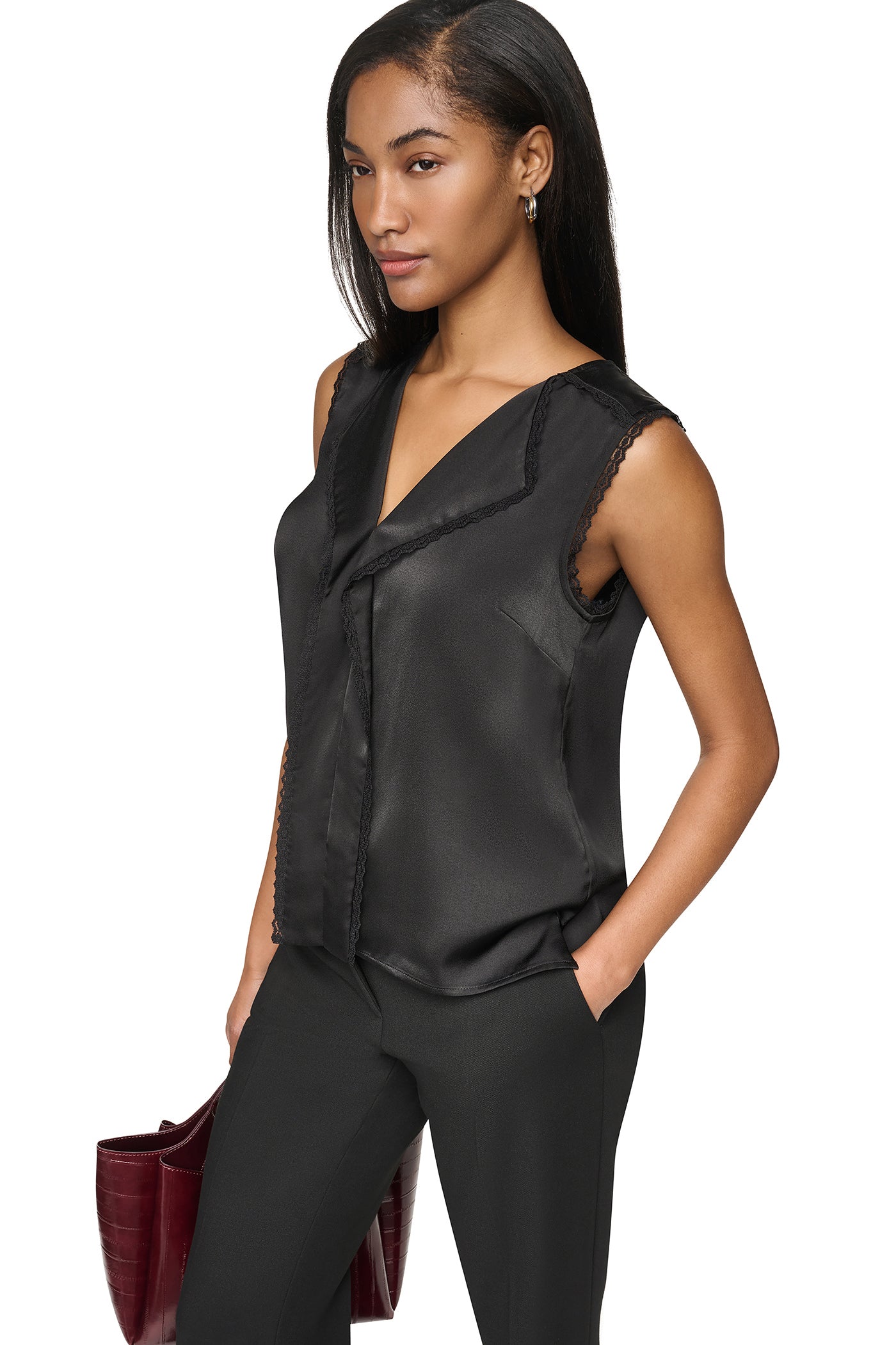 V-NECK BLOUSE VIEW 4