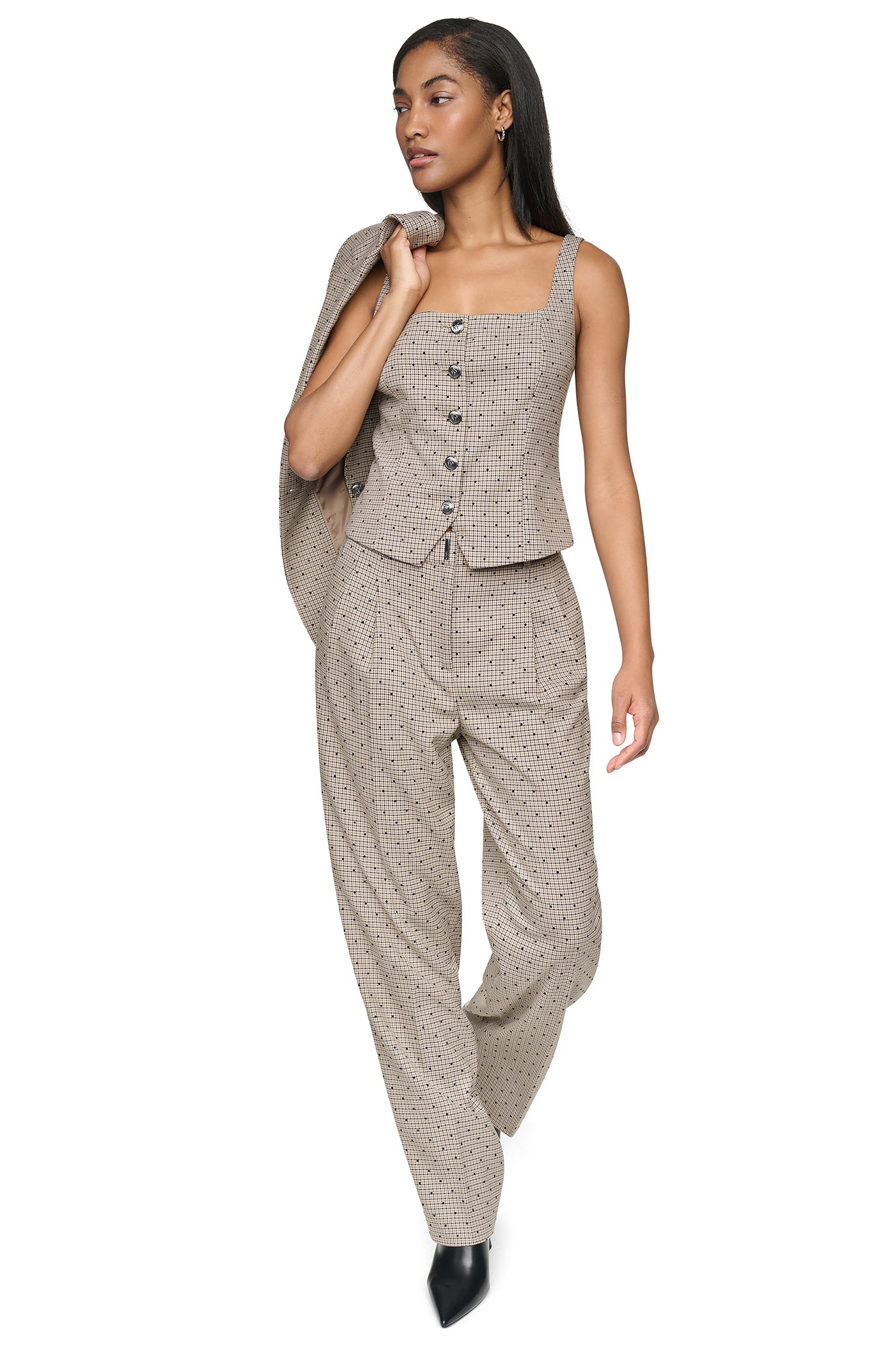 ONE BUTTON COLLAR BLAZER VIEW 9