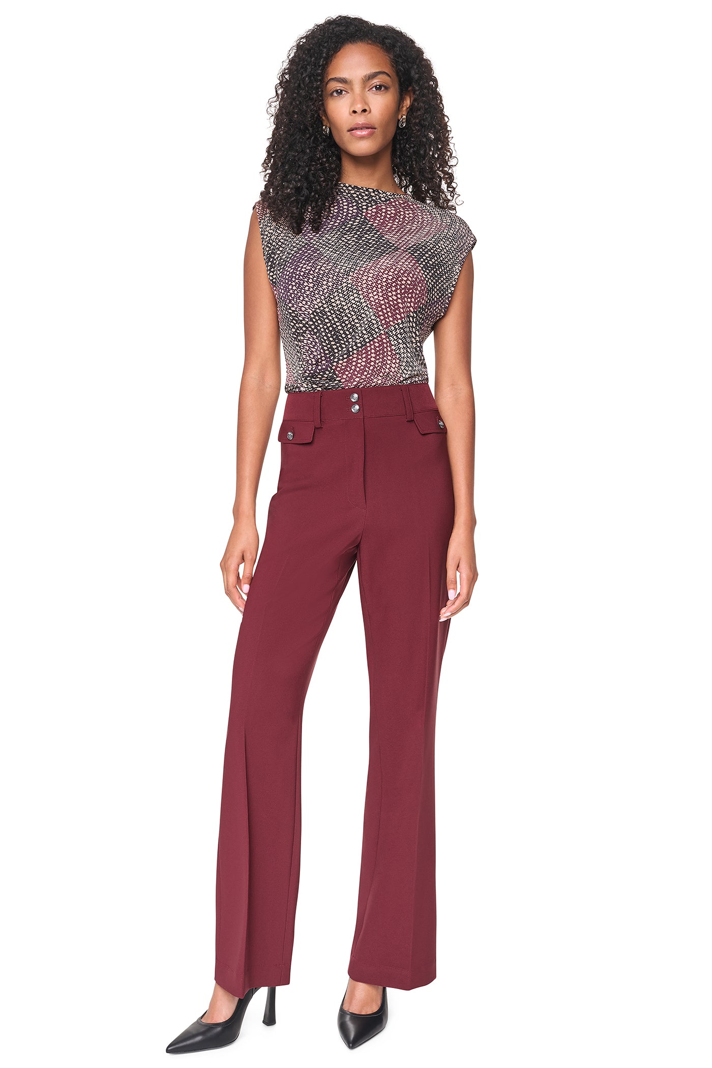 HIGH-RISE WIDE LEG PANT VIEW 4