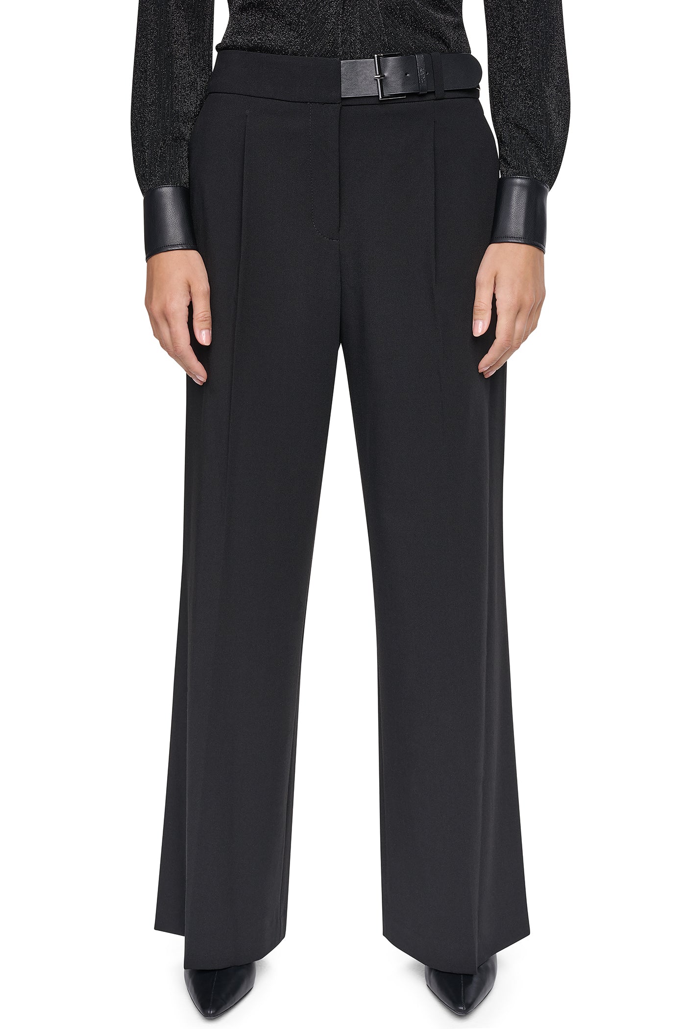 BELTED WIDE LEG TROUSER VIEW 2