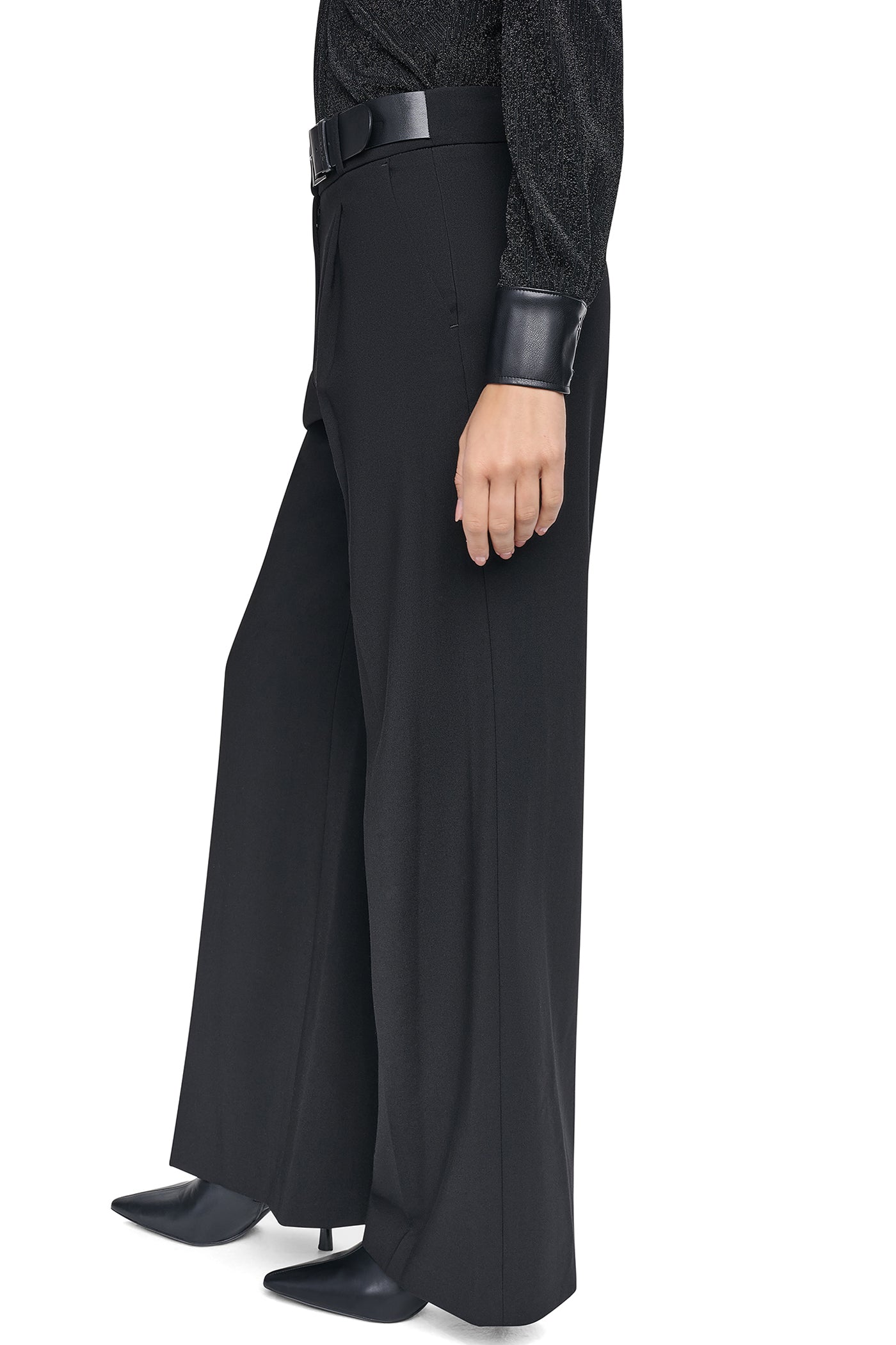 BELTED WIDE LEG TROUSER VIEW 2