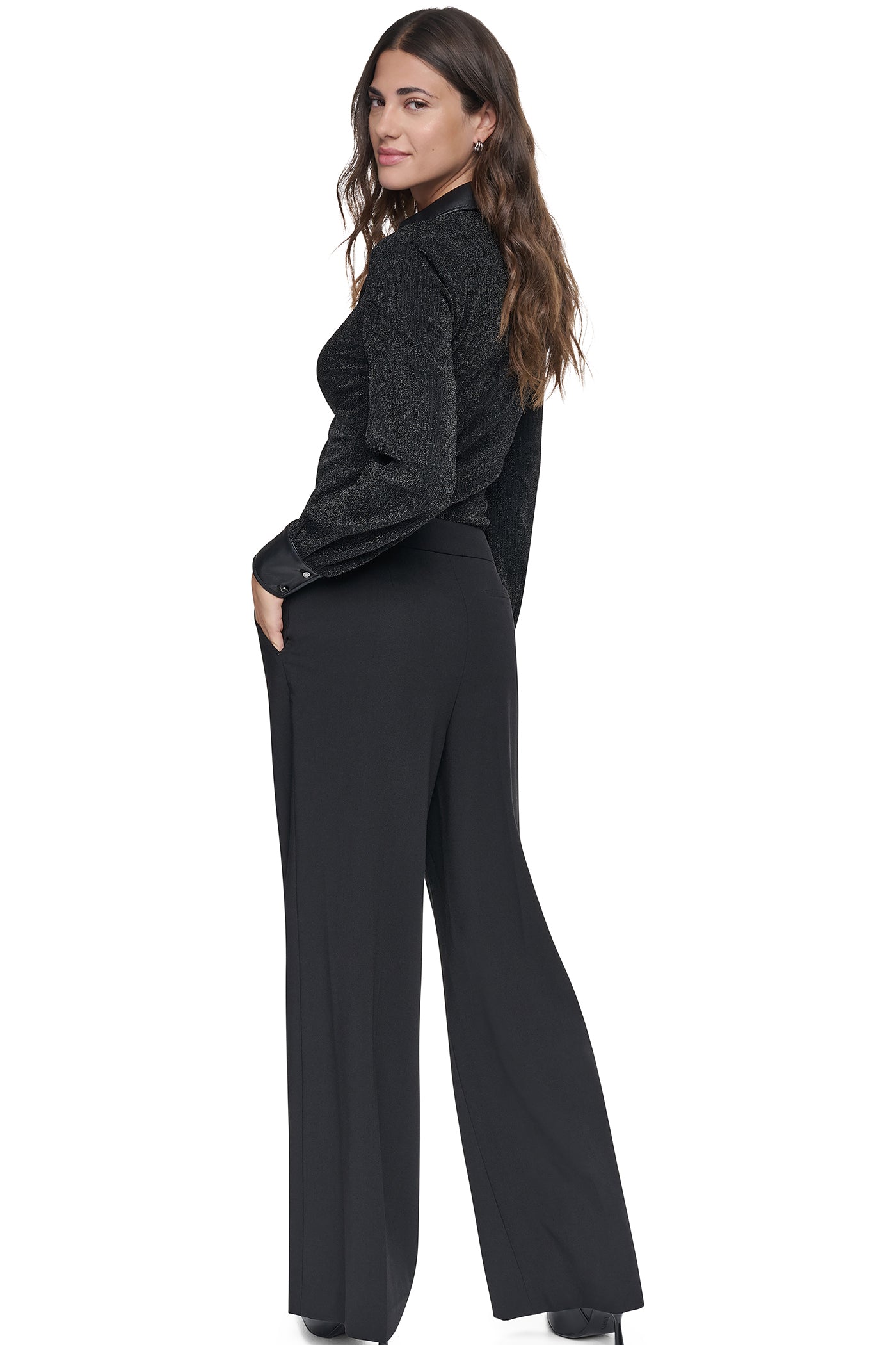 BELTED WIDE LEG TROUSER VIEW 2