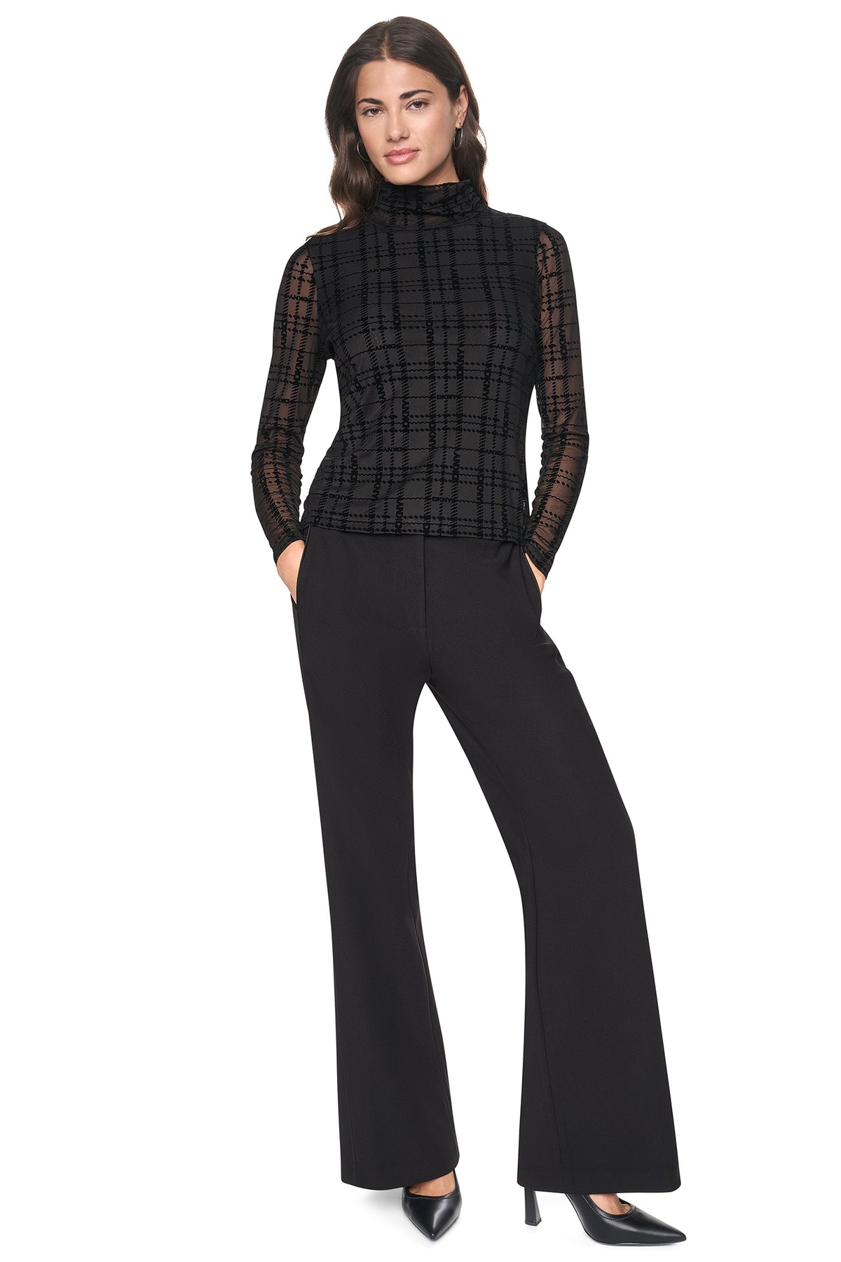 MOCK NECK KNIT TOP VIEW 2