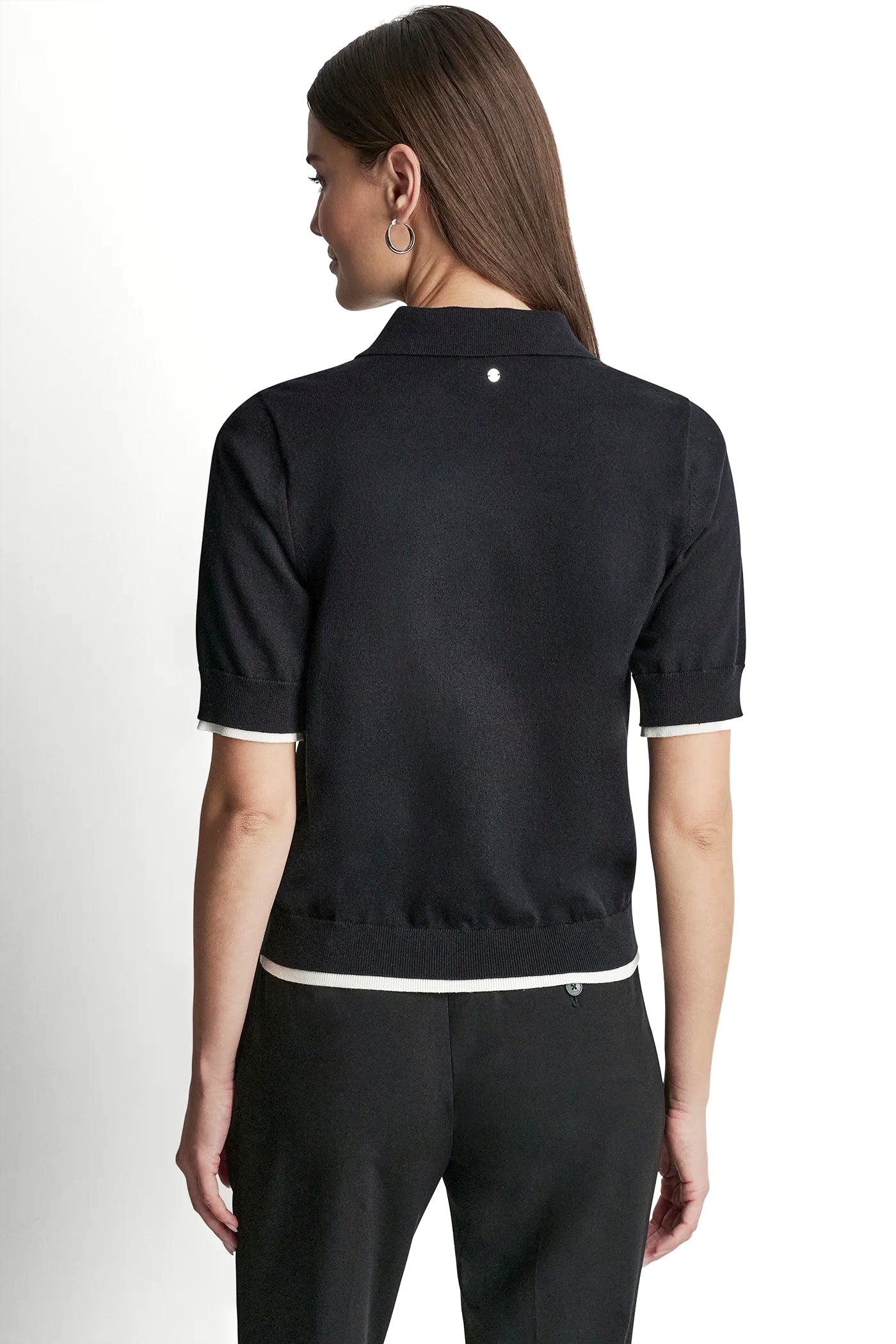 COLOR BLOCK POLO SWEATER VIEW 3 | SALE