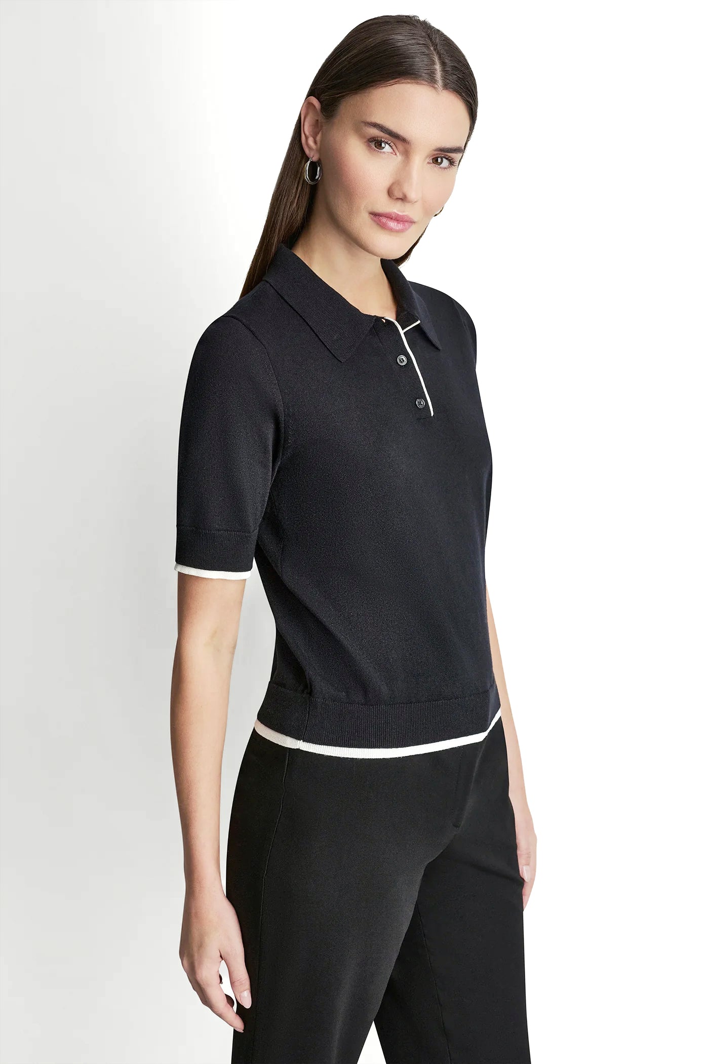 COLOR BLOCK POLO SWEATER VIEW 4 | SALE