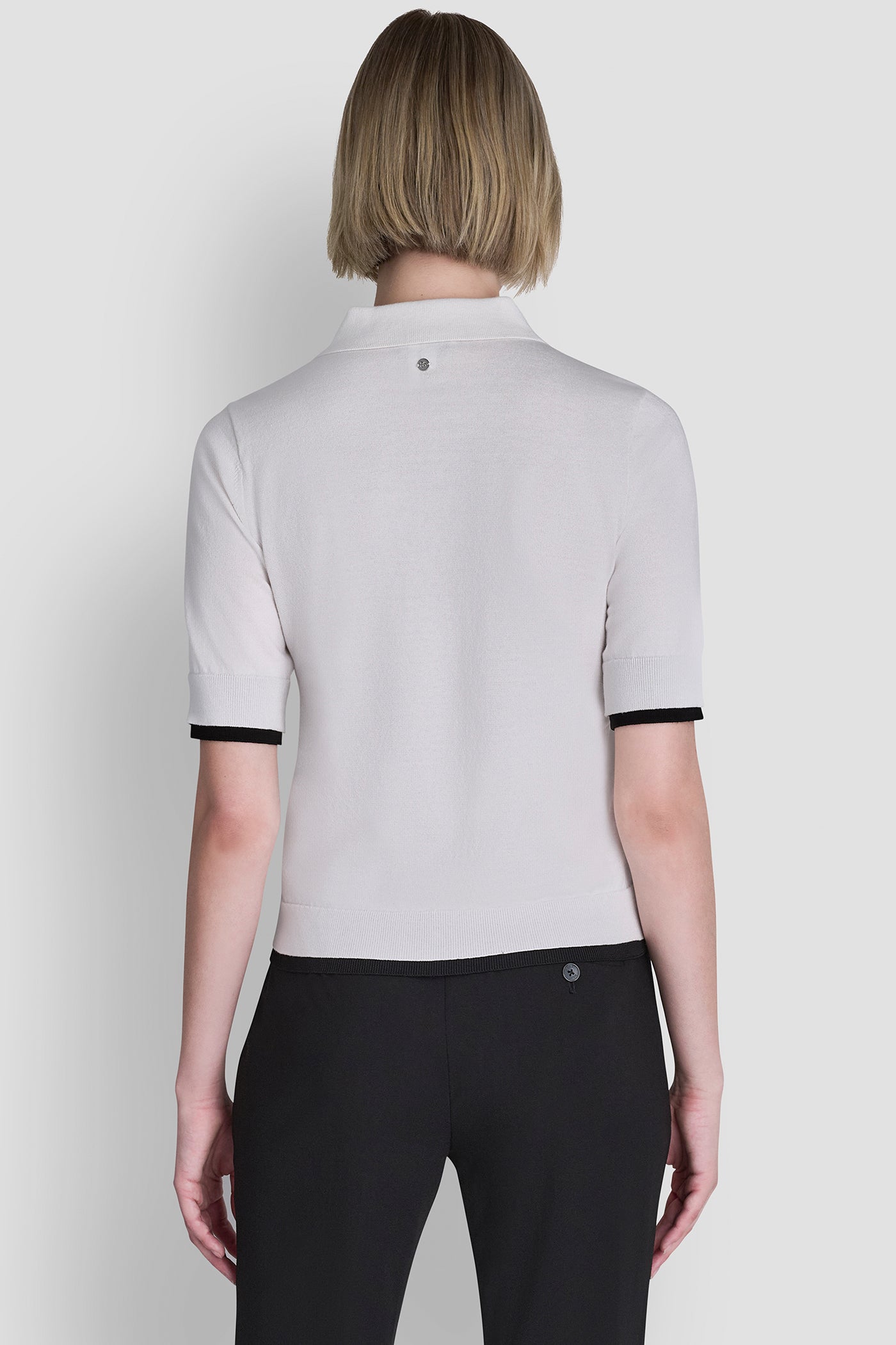 COLOR BLOCK POLO SWEATER VIEW 3 | WOMEN'S SWEATERS & TOPS