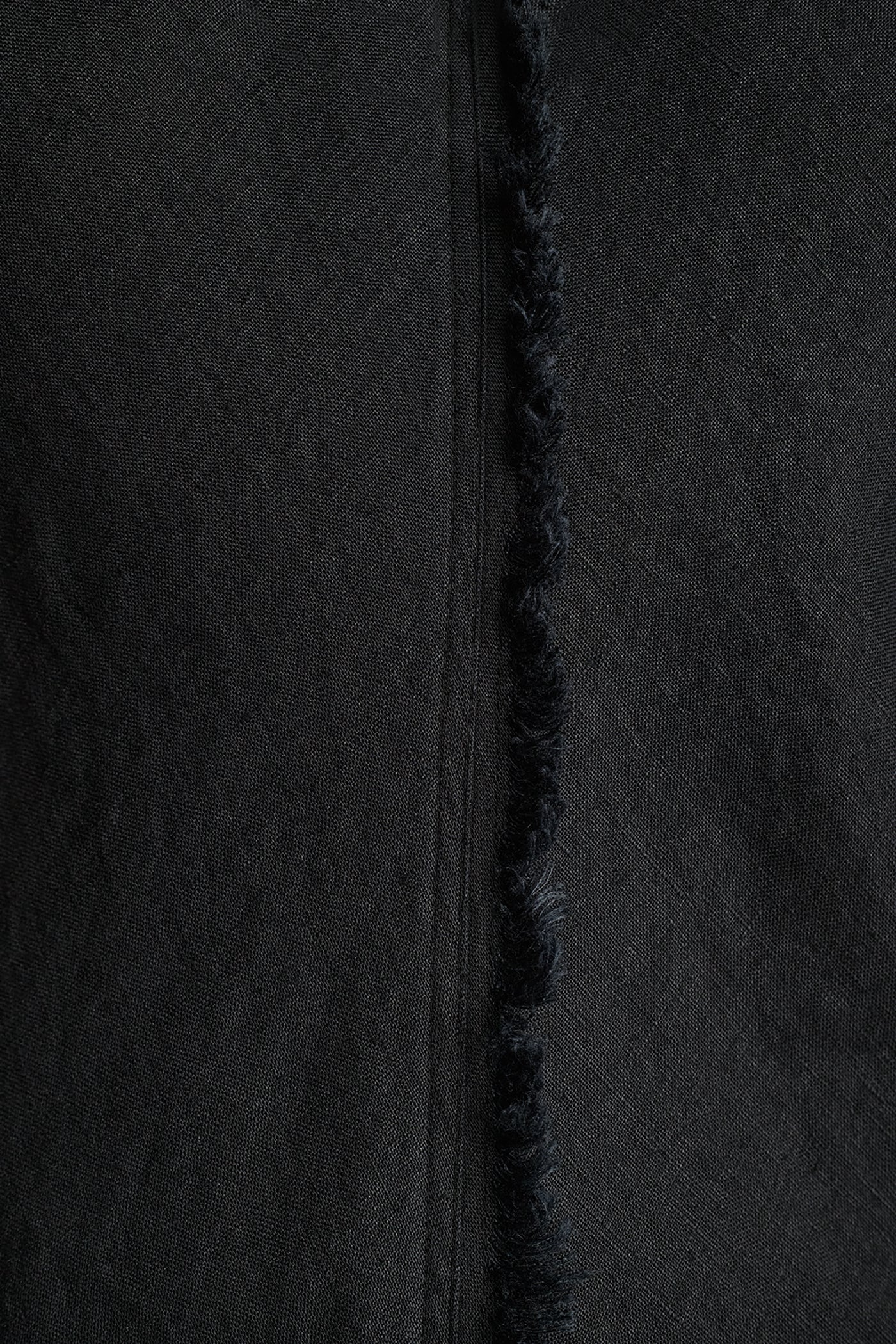 FRAYED LINEN MAXI DRESS VIEW 6