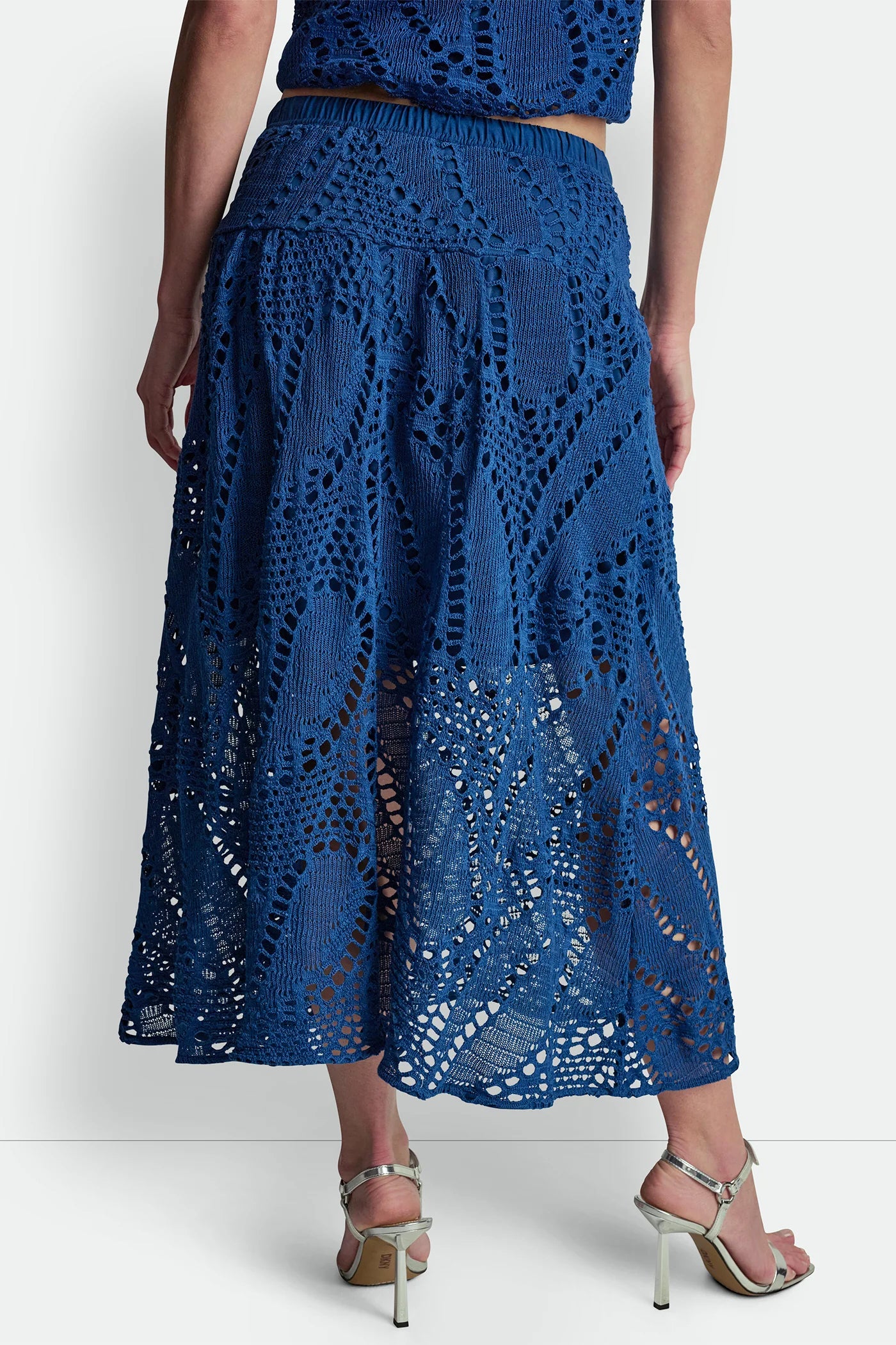 CROCHET LEAF MIDI SKIRT VIEW 3 | MATCHING SETS