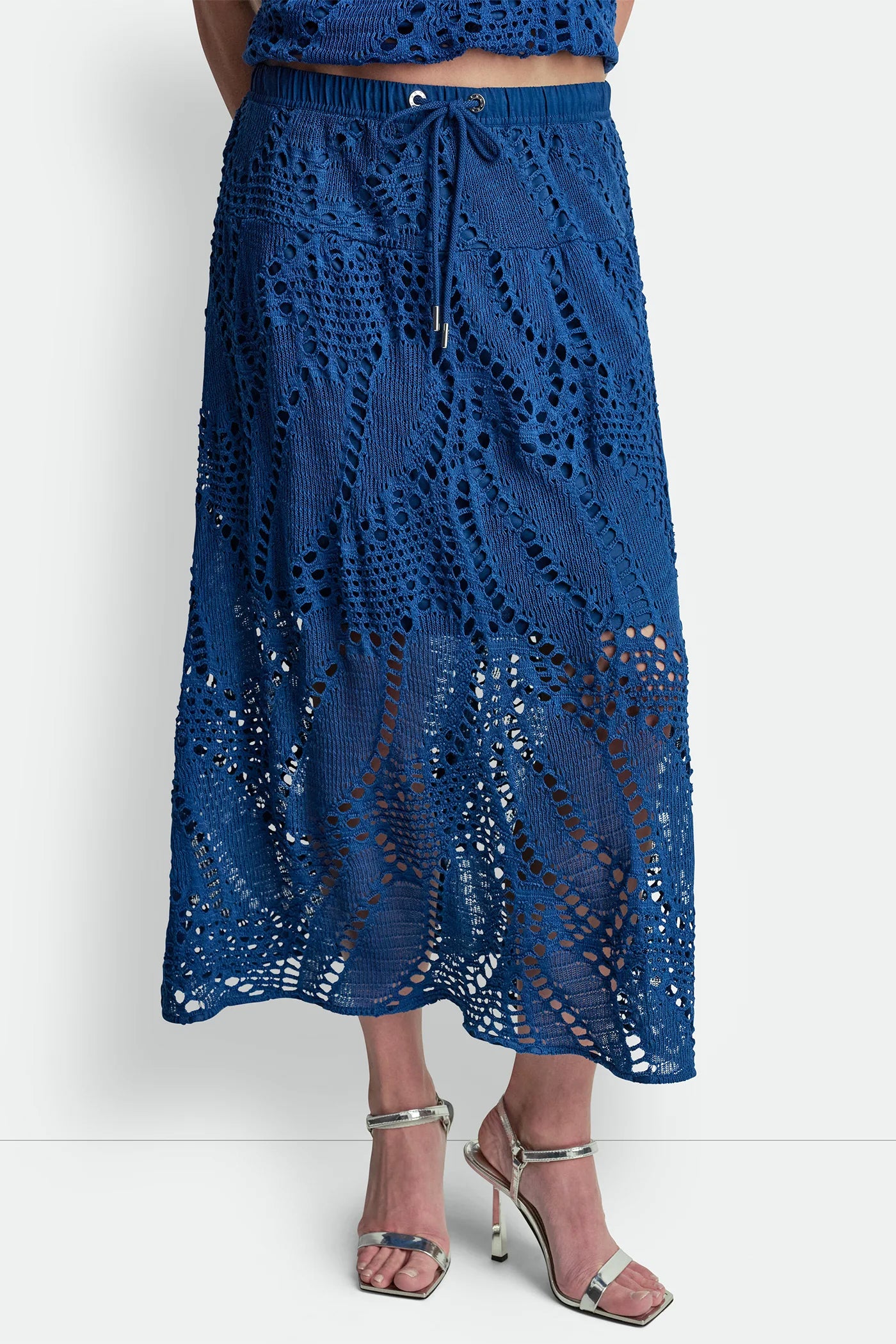 Admiral CROCHET LEAF MIDI SKIRT, VIEW 2 | Skirts