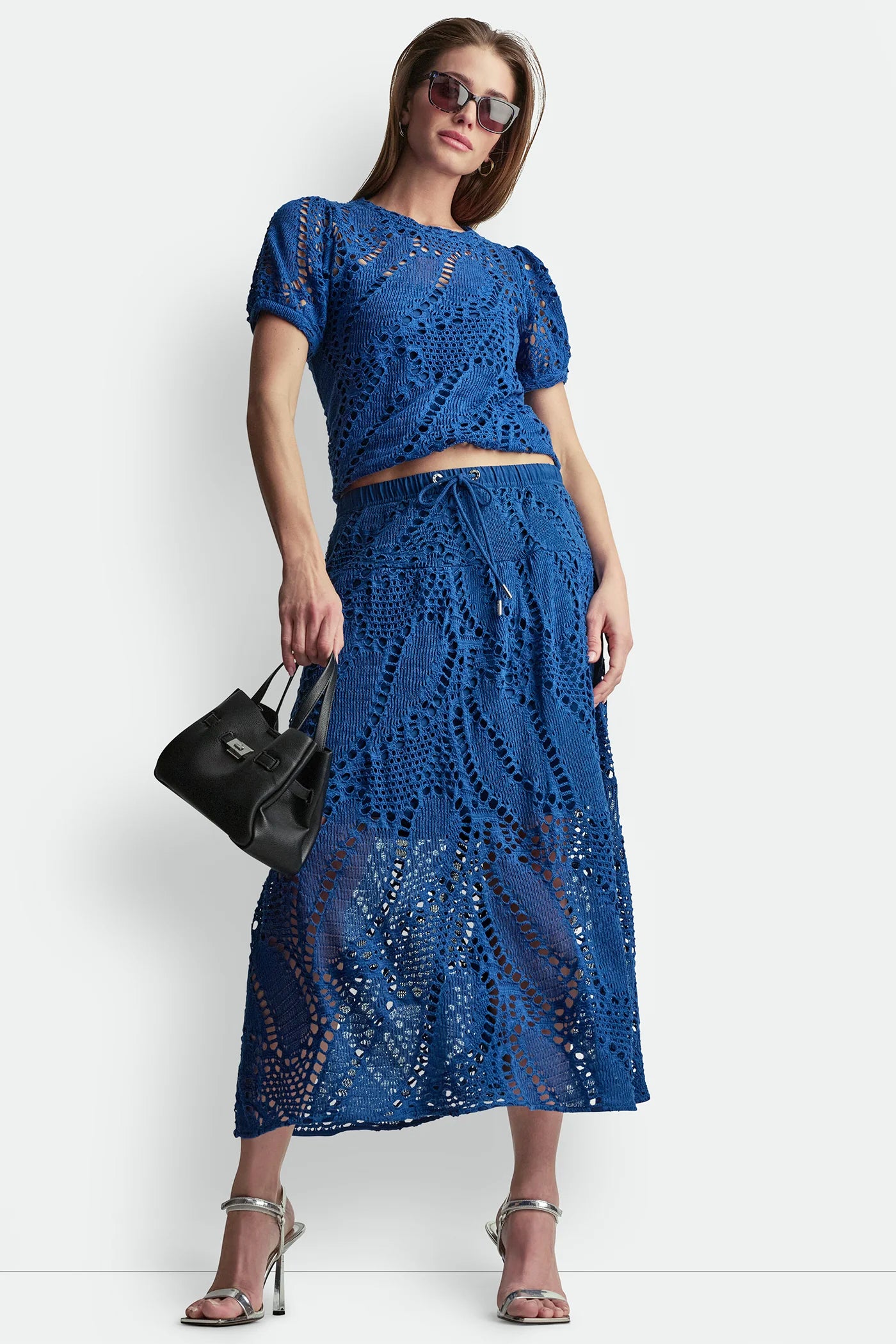 Admiral CROCHET LEAF MIDI SKIRT, VIEW 1 | Skirts