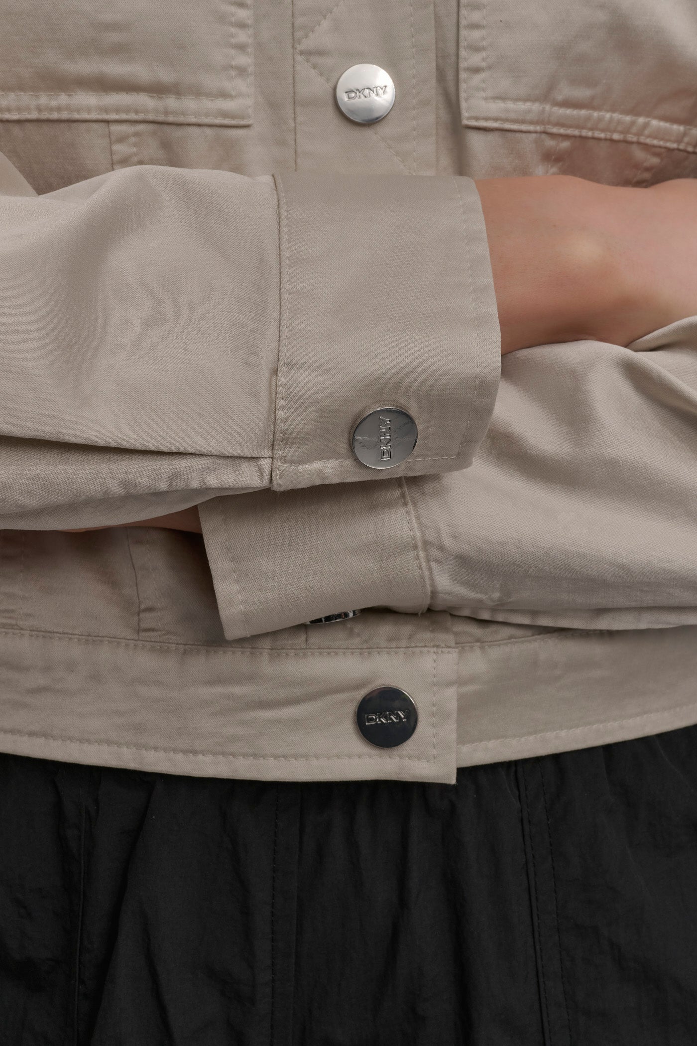 LONG SLEEVE CROPPED SATEEN JACKET VIEW 5 | Jackets & Blazers