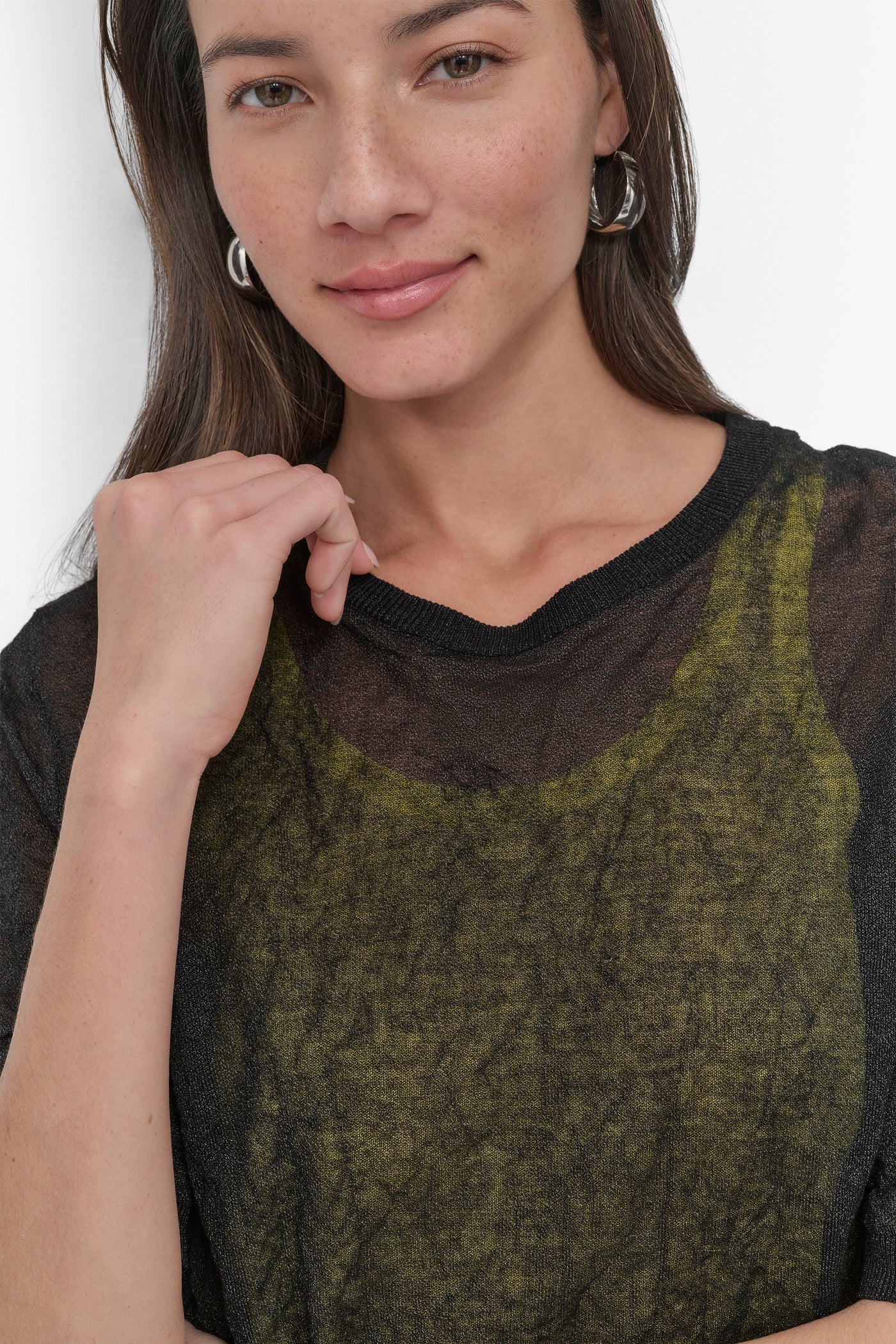 DOUBLE LAYER TANK TEE VIEW 4 | SALE TOPS AND SWEATERS