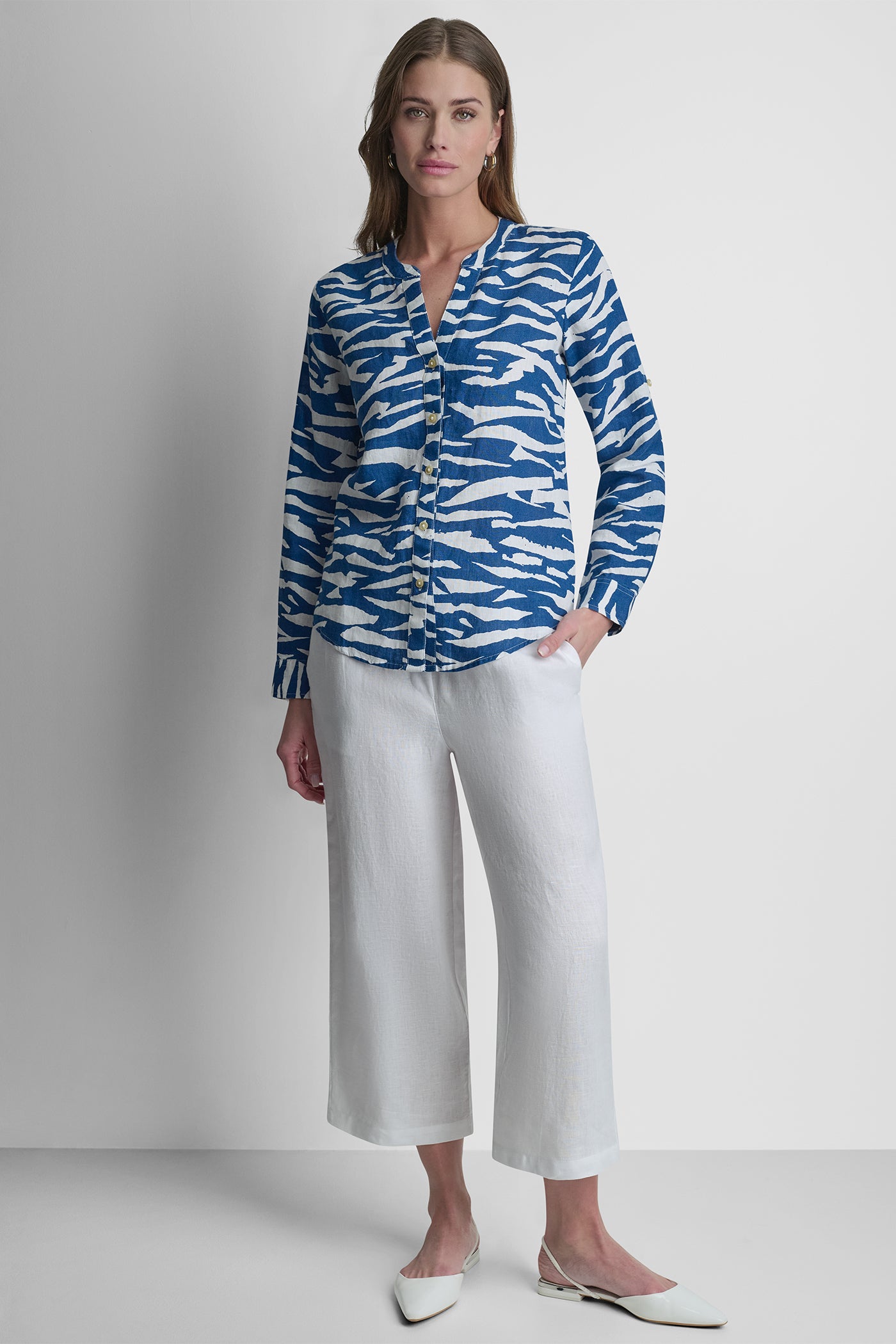 LINEN PRINTED SHIRT VIEW 5 | SPRING 2026