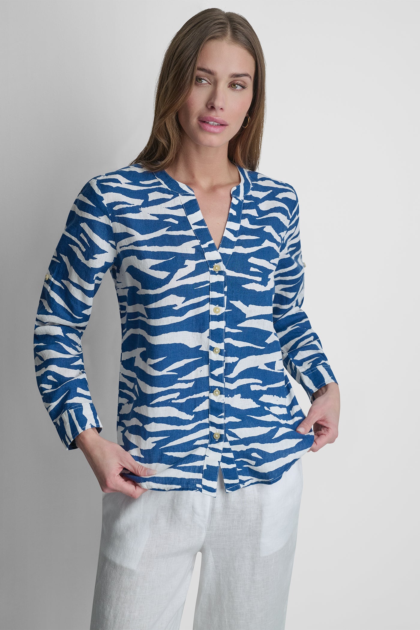 LINEN PRINTED SHIRT VIEW 7 | SPRING 2026