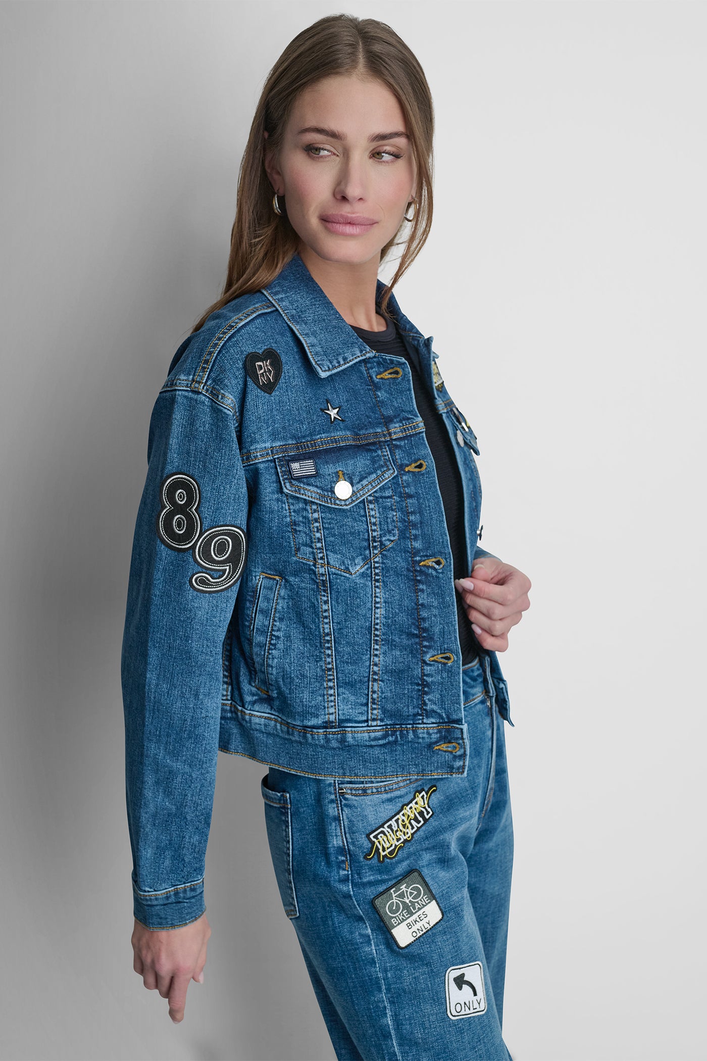 Denim Pins And Patches Trucker Jacket | DKNY