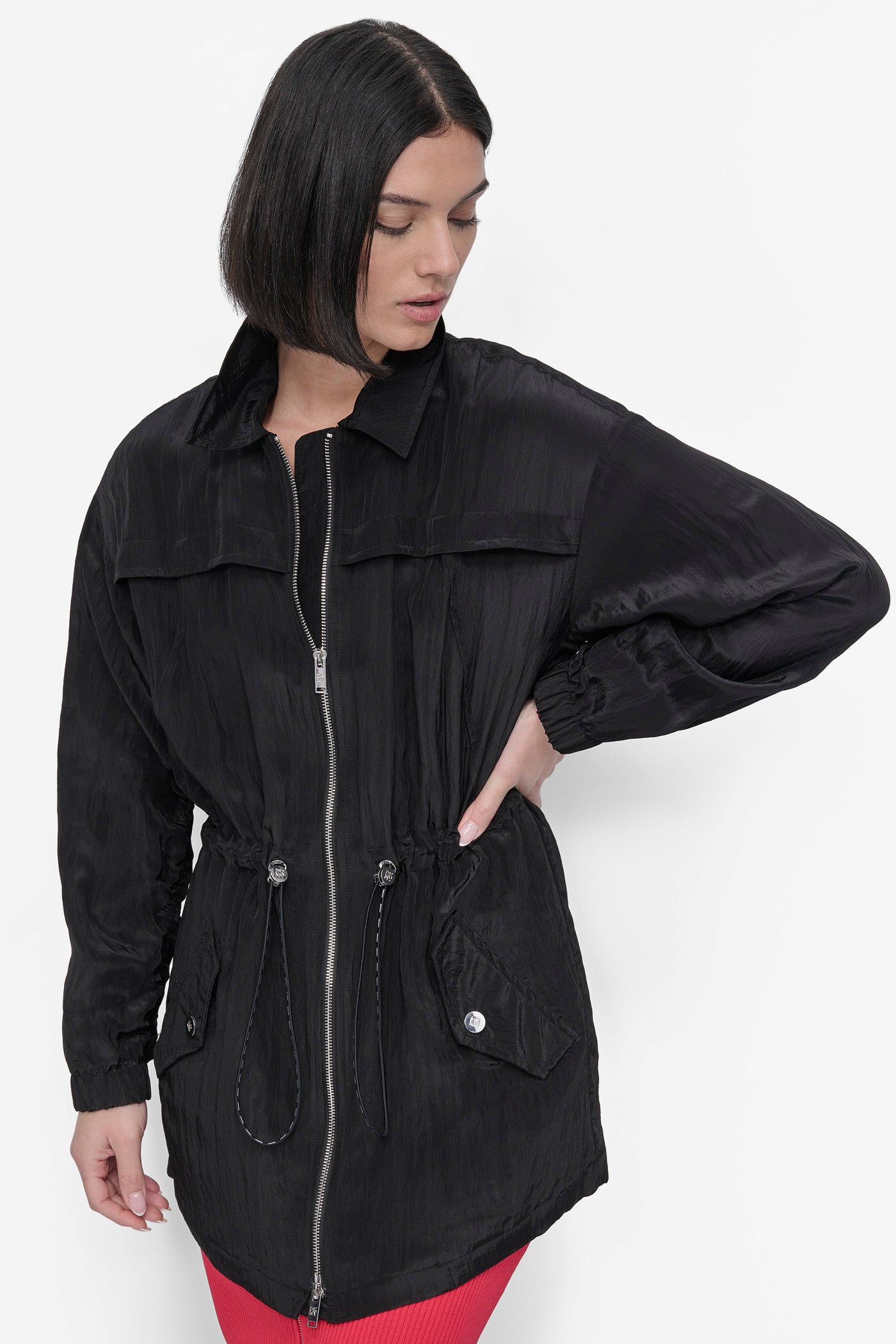 LONG SLEEVE TEXTURED ANARAK JACKET VIEW 6 | Jackets & Blazers