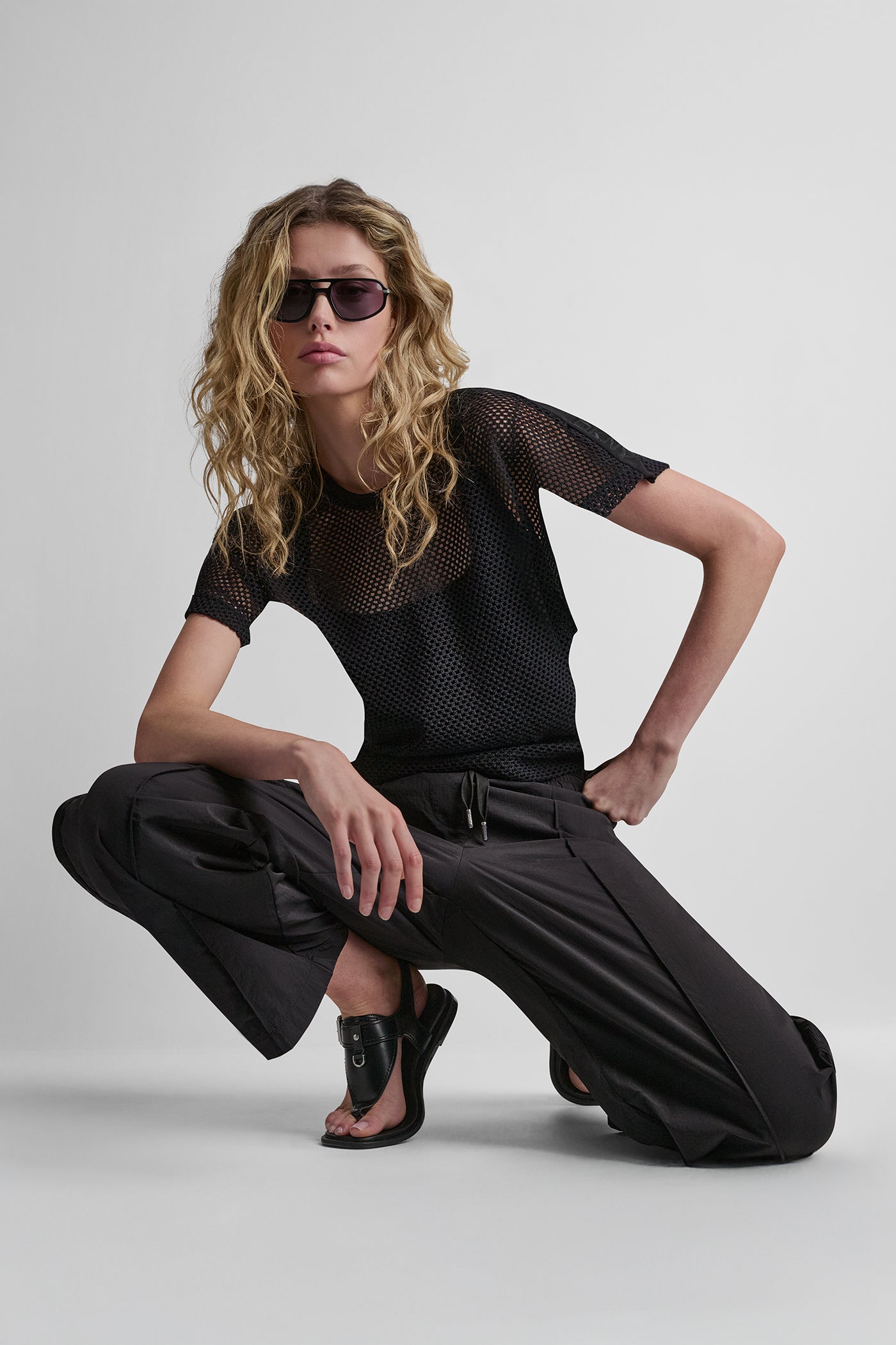 MESH LOGO TEE VIEW 6 | WOMEN'S SWEATERS & TOPS