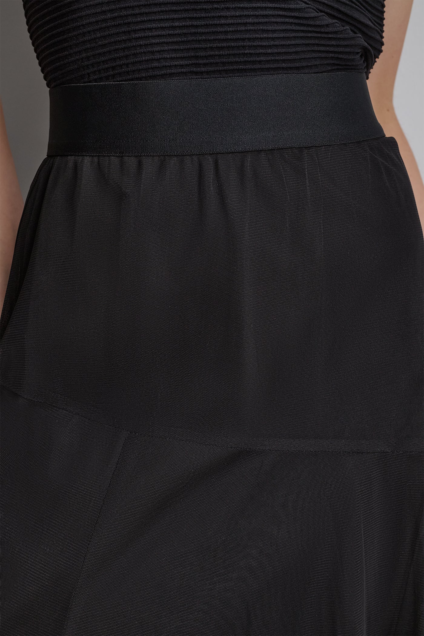 LAYERED MESH MIDI SKIRT VIEW 8 | DKNY Promo