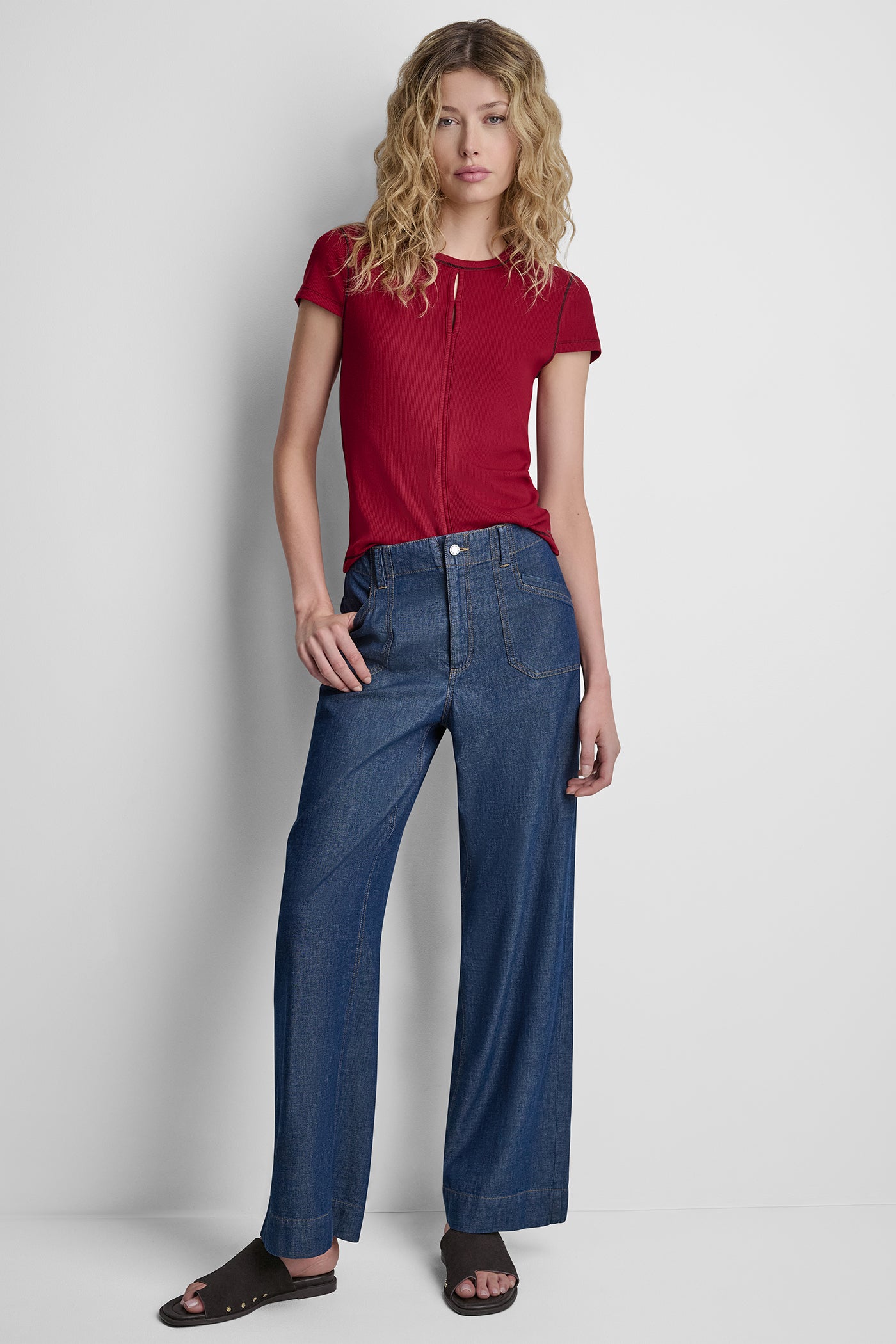 HIGH-RISE STRAIGHT LEG PANT VIEW 5 | New clothing