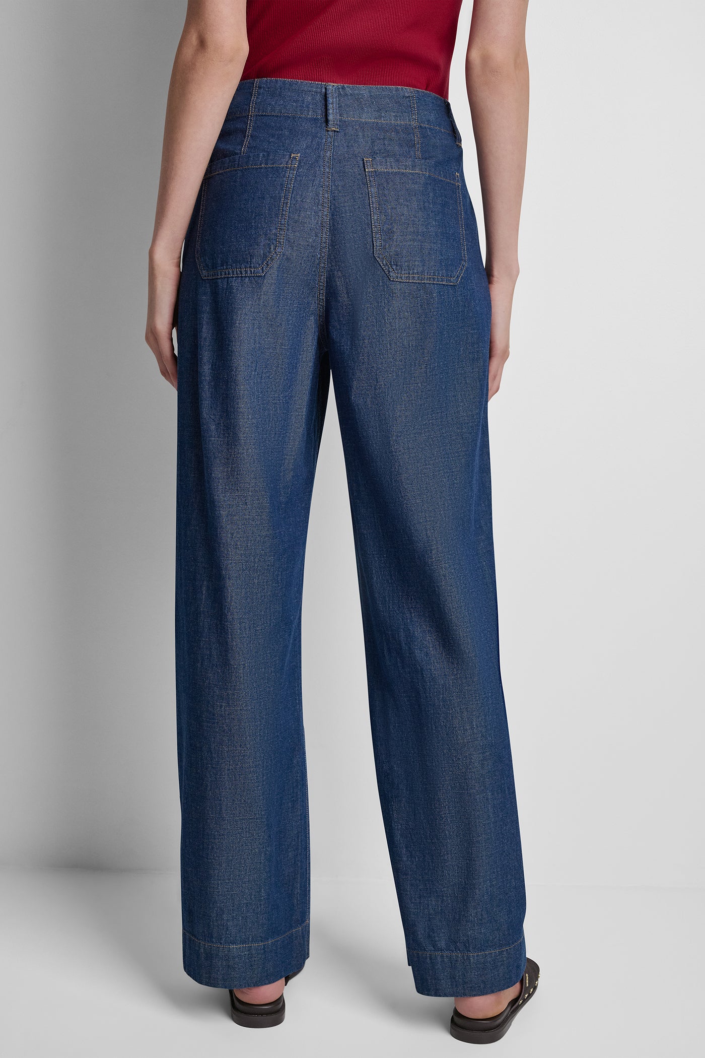 High Rise Straight Leg Pant | DKNY