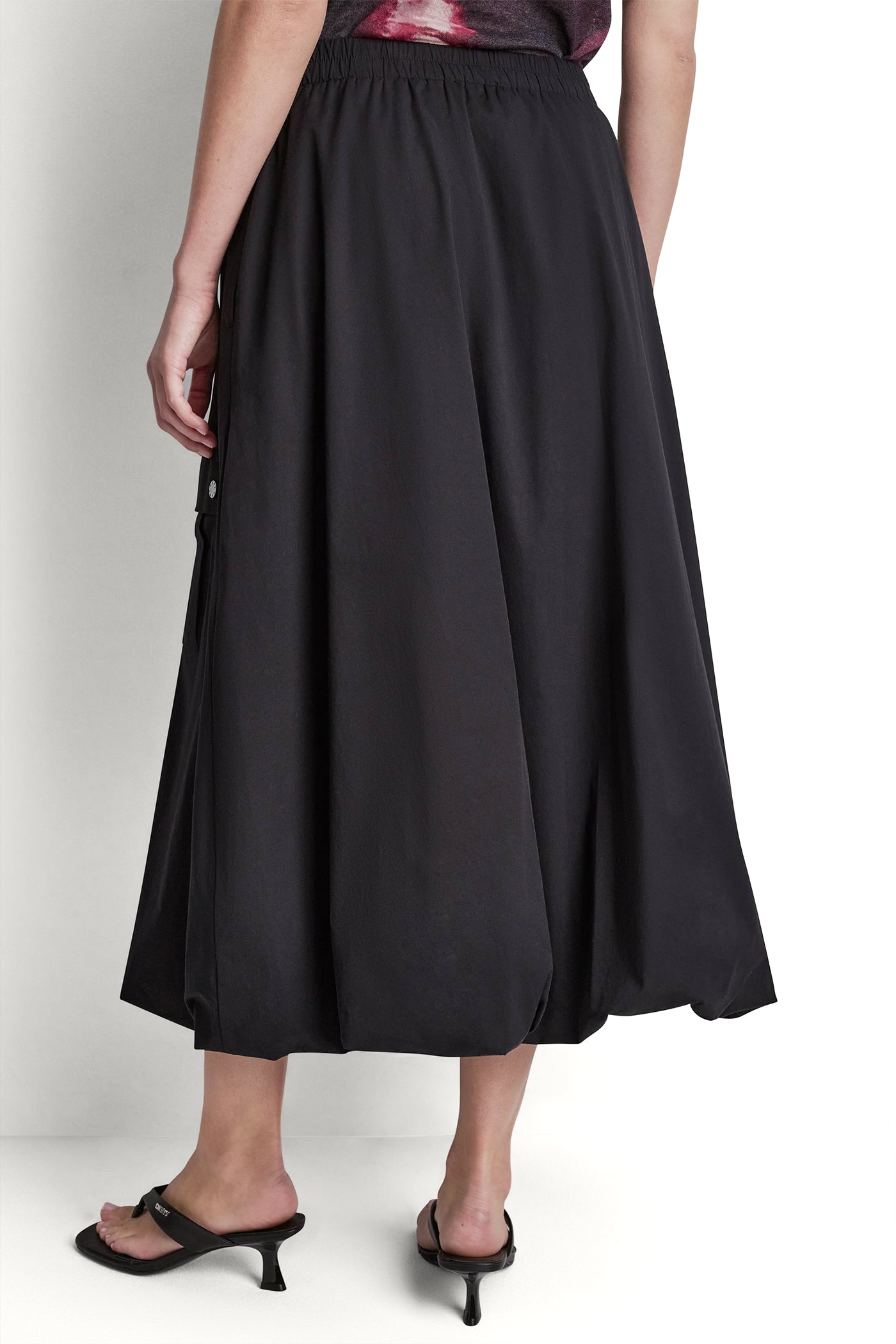 CARGO POCKET BUBBLE MIDI SKIRT VIEW 3 | New Arrivals