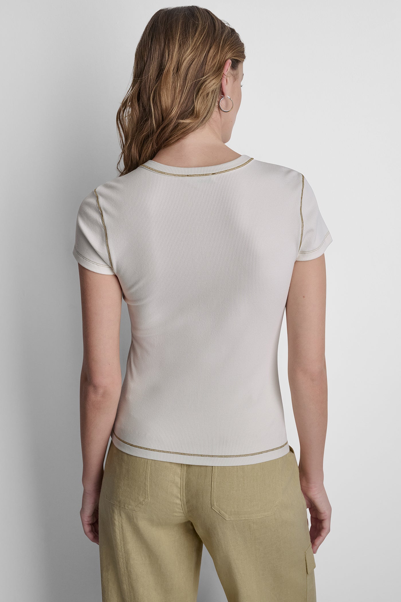 CONTRAST STITCH KNIT TOP VIEW 3 | New Arrivals