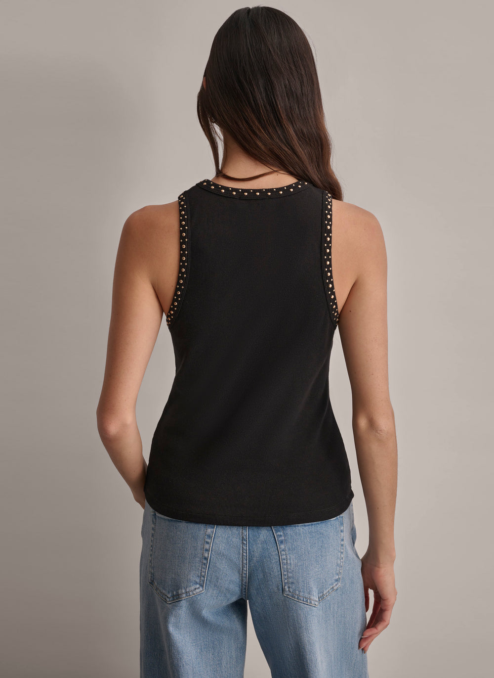 T-Shirt Studded Tank Black main image 1