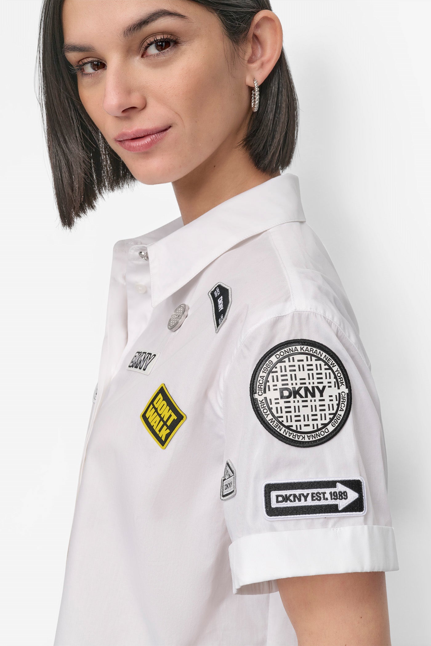 SHORT SLEEVE EMBELLISHED SHIRT VIEW 4 | 9-5 Edit