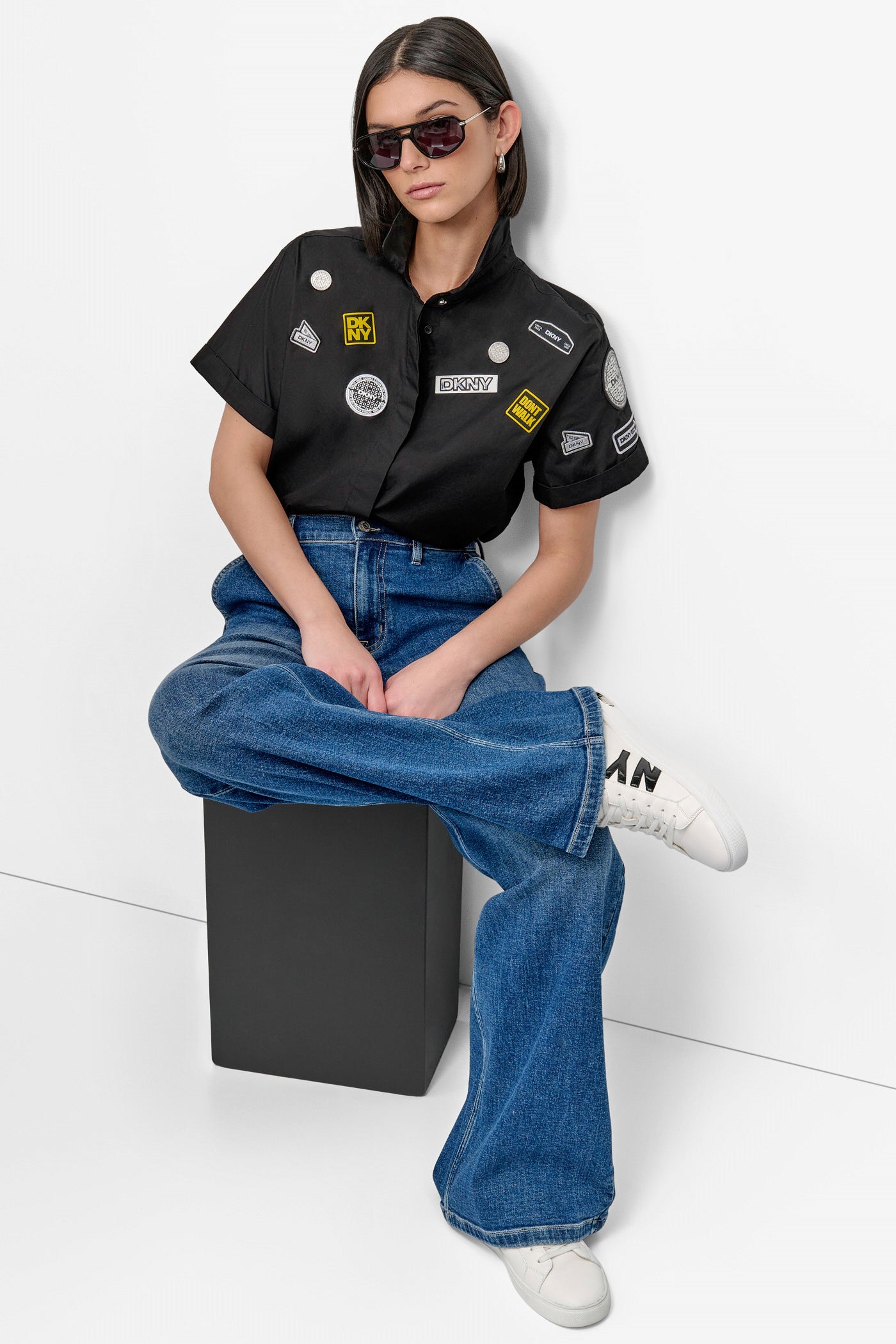SHORT SLEEVE EMBELLISHED SHIRT VIEW 7 | 9-5 Edit