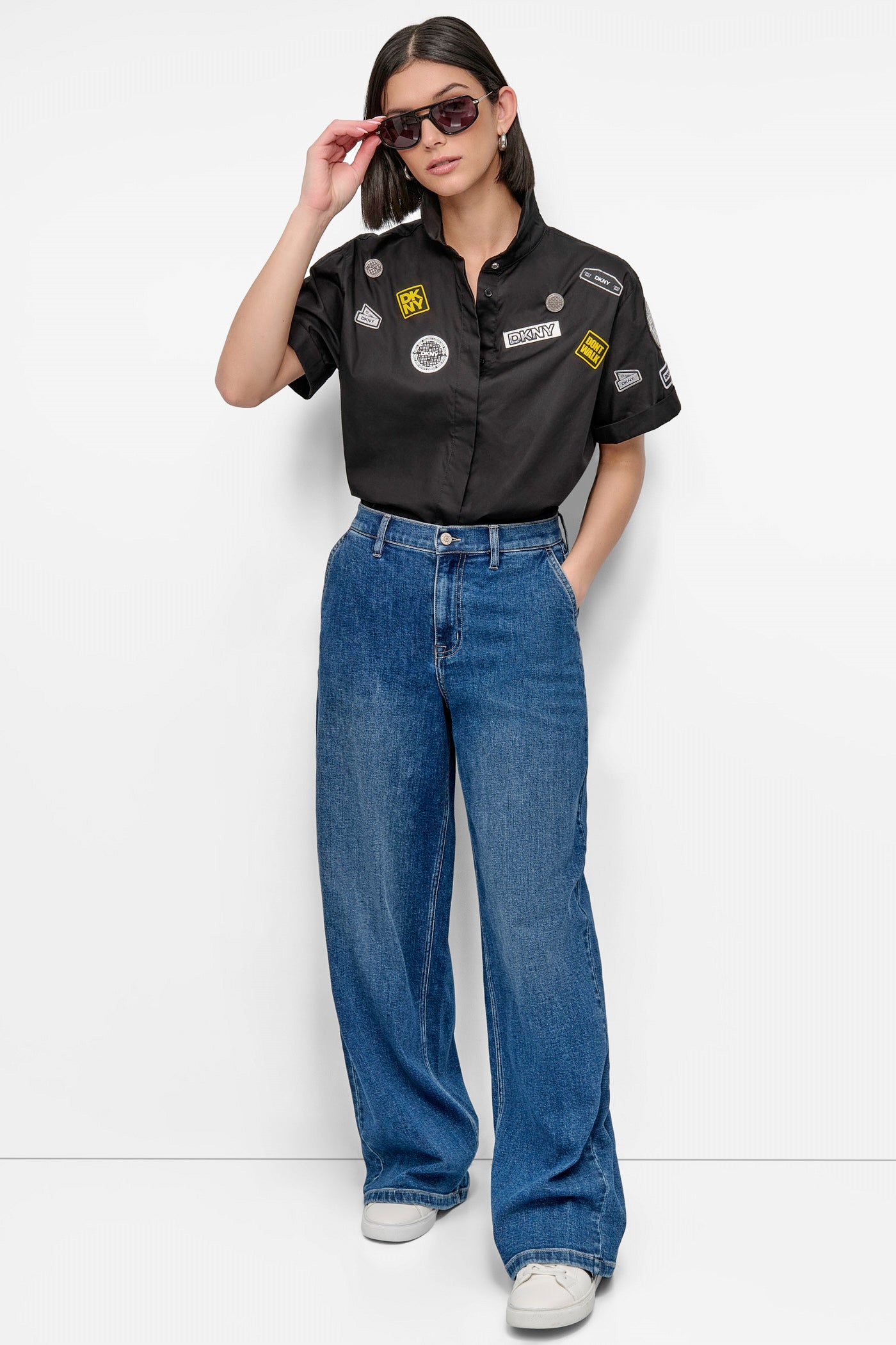 SHORT SLEEVE EMBELLISHED SHIRT VIEW 6 | 9-5 Edit