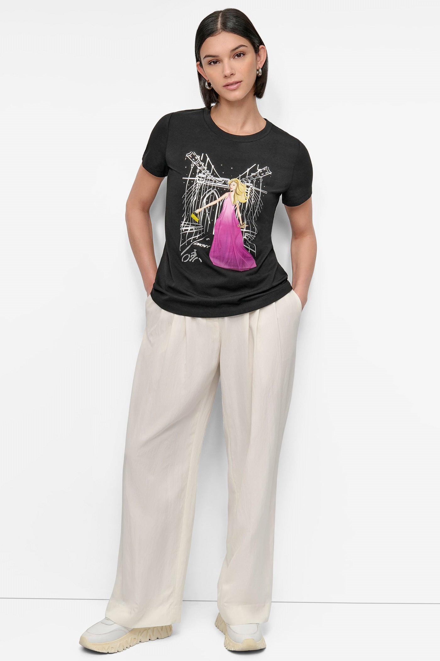 BOW BRIDGE EMBELLISHED GRAPHIC TEE VIEW 7