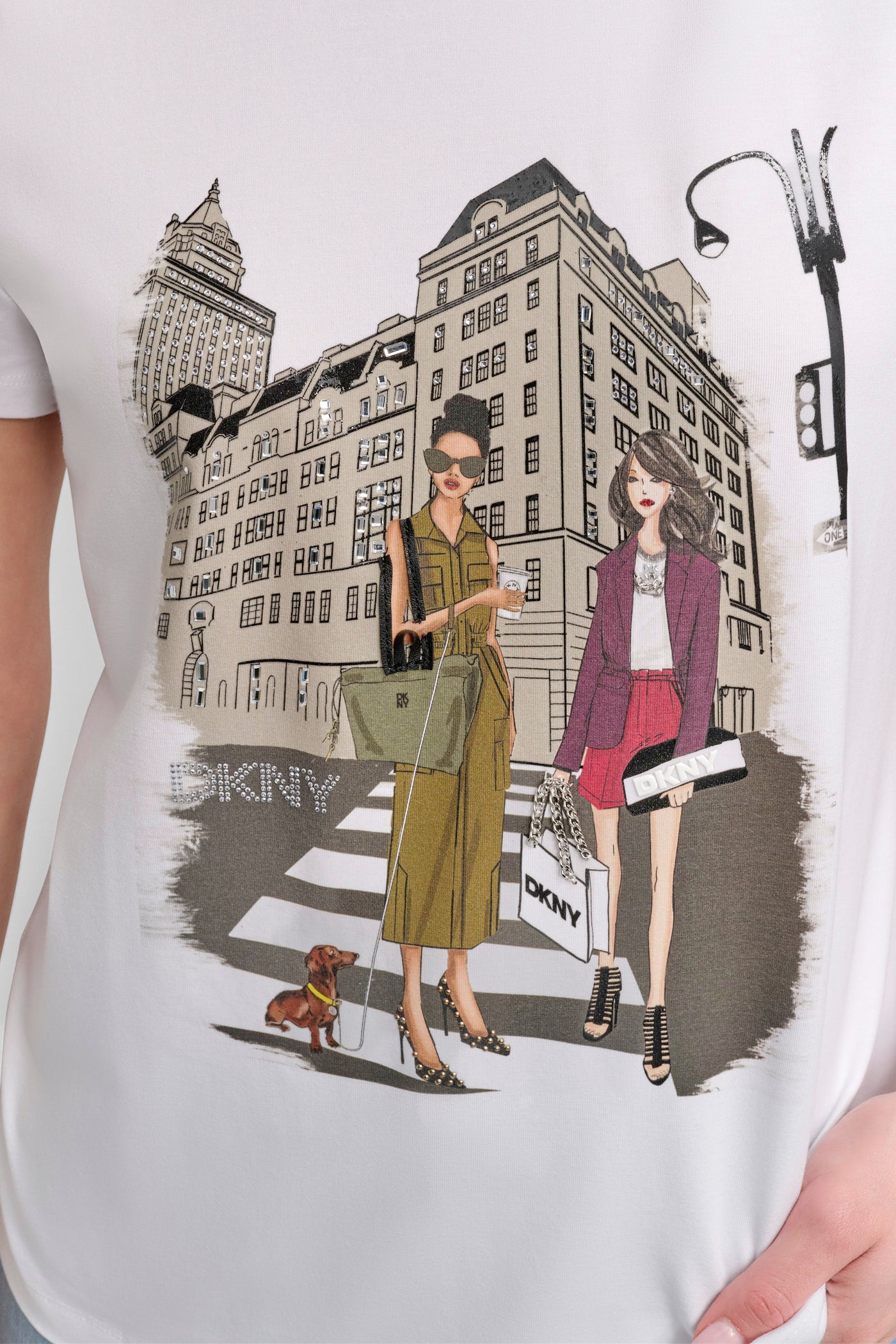 FIFTH AVE EMBELLISHED GRAPHIC TEE VIEW 5 | Tees & Tanks