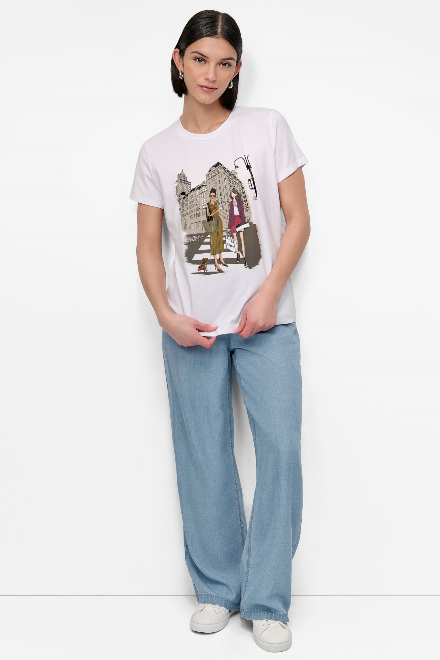 FIFTH AVE EMBELLISHED GRAPHIC TEE VIEW 7 | Tees & Tanks