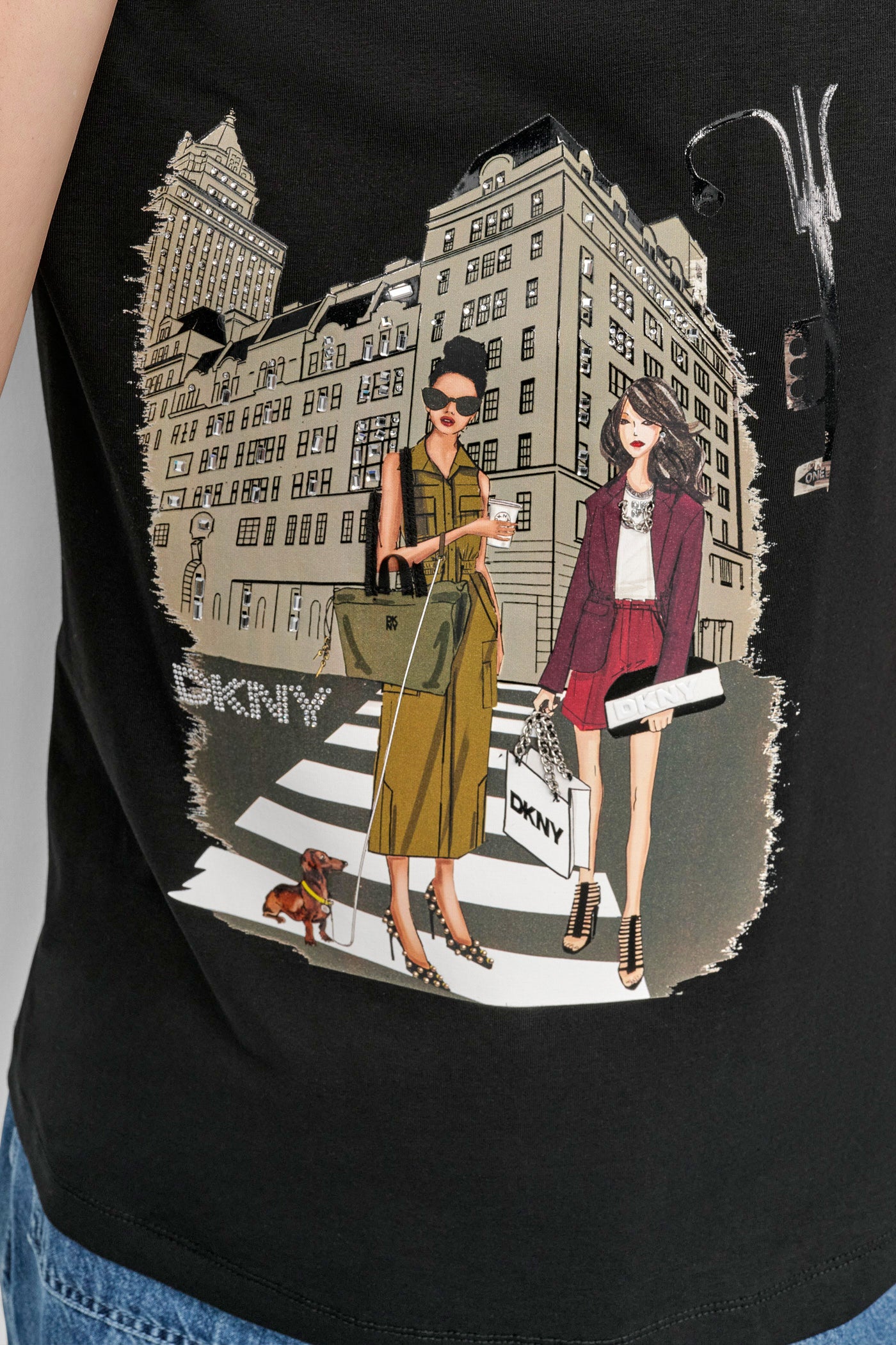 FIFTH AVE EMBELLISHED GRAPHIC TEE VIEW 5 | Tees & Tanks