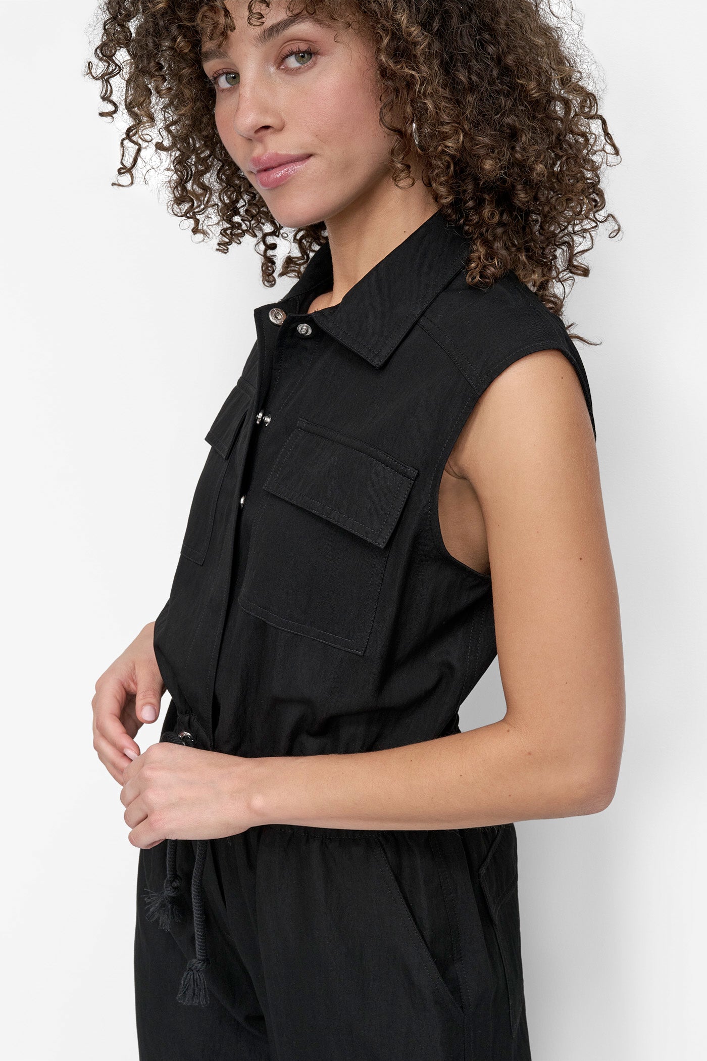 SLEEVELESS UTILITY JUMPSUIT VIEW 5 | 9-5 Edit