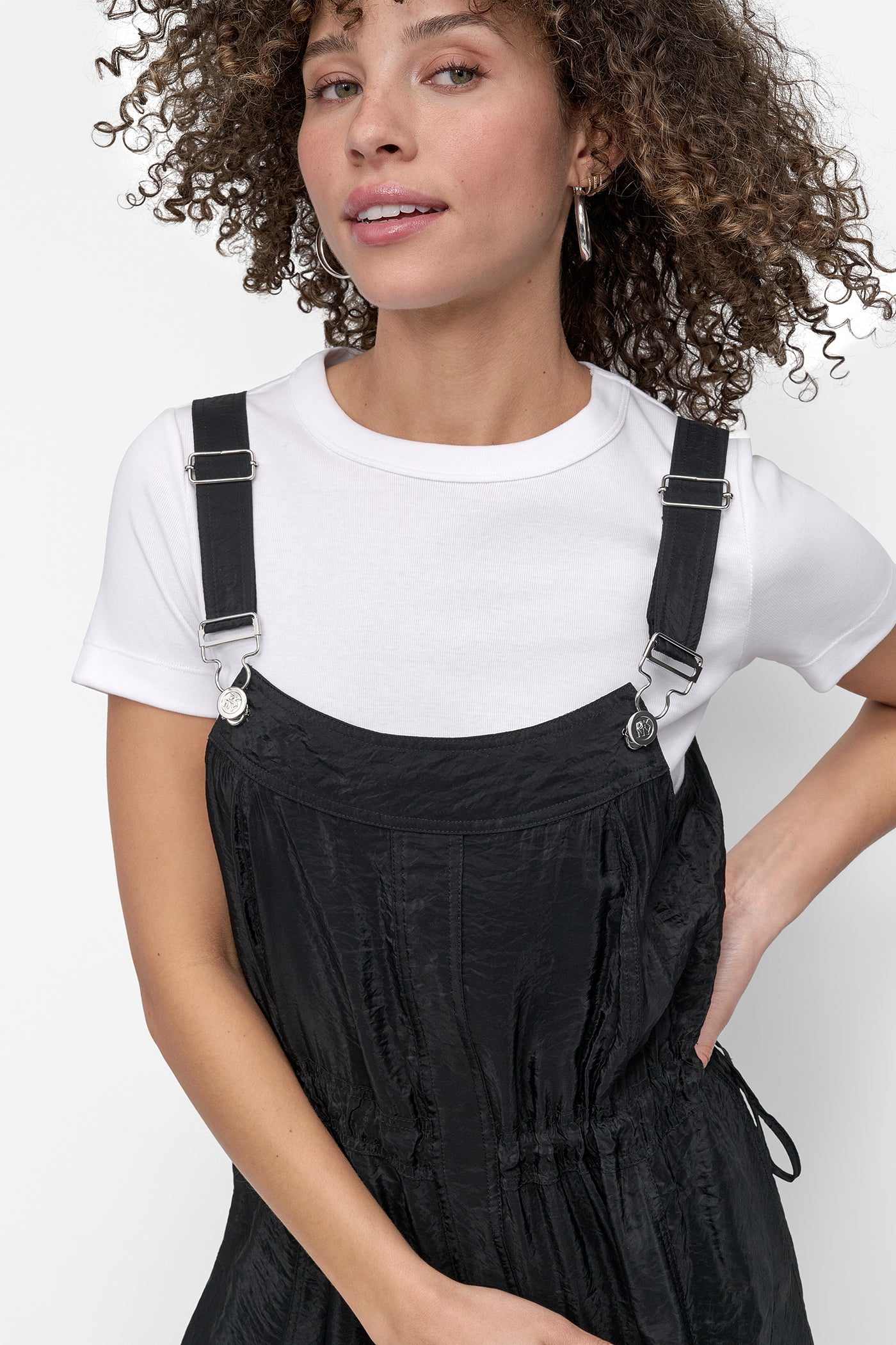 SLEEVELESS OVERALL DRESS VIEW 4 | Summer Essentials
