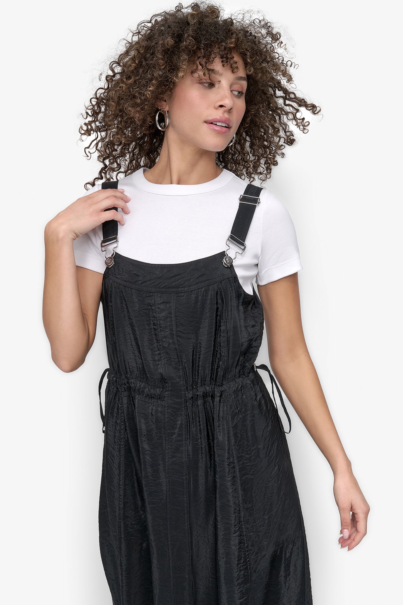 SLEEVELESS OVERALL DRESS VIEW 5 | Summer Essentials