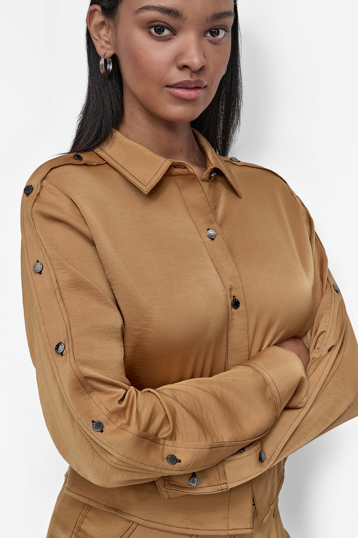 BUTTON-DETAILED SHIRT VIEW 5 | 9-5 Edit