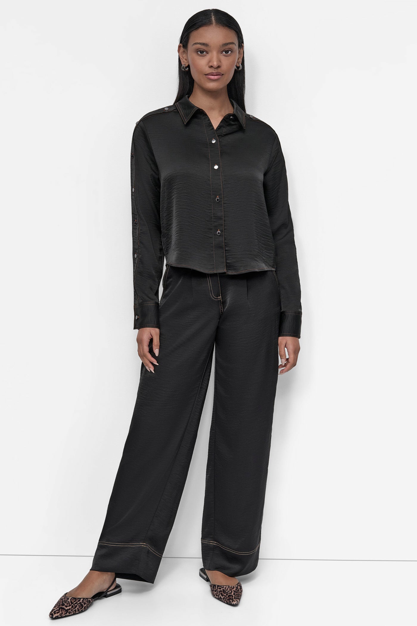BUTTON DETAILED SHIRT VIEW 5 | 9-5 Edit