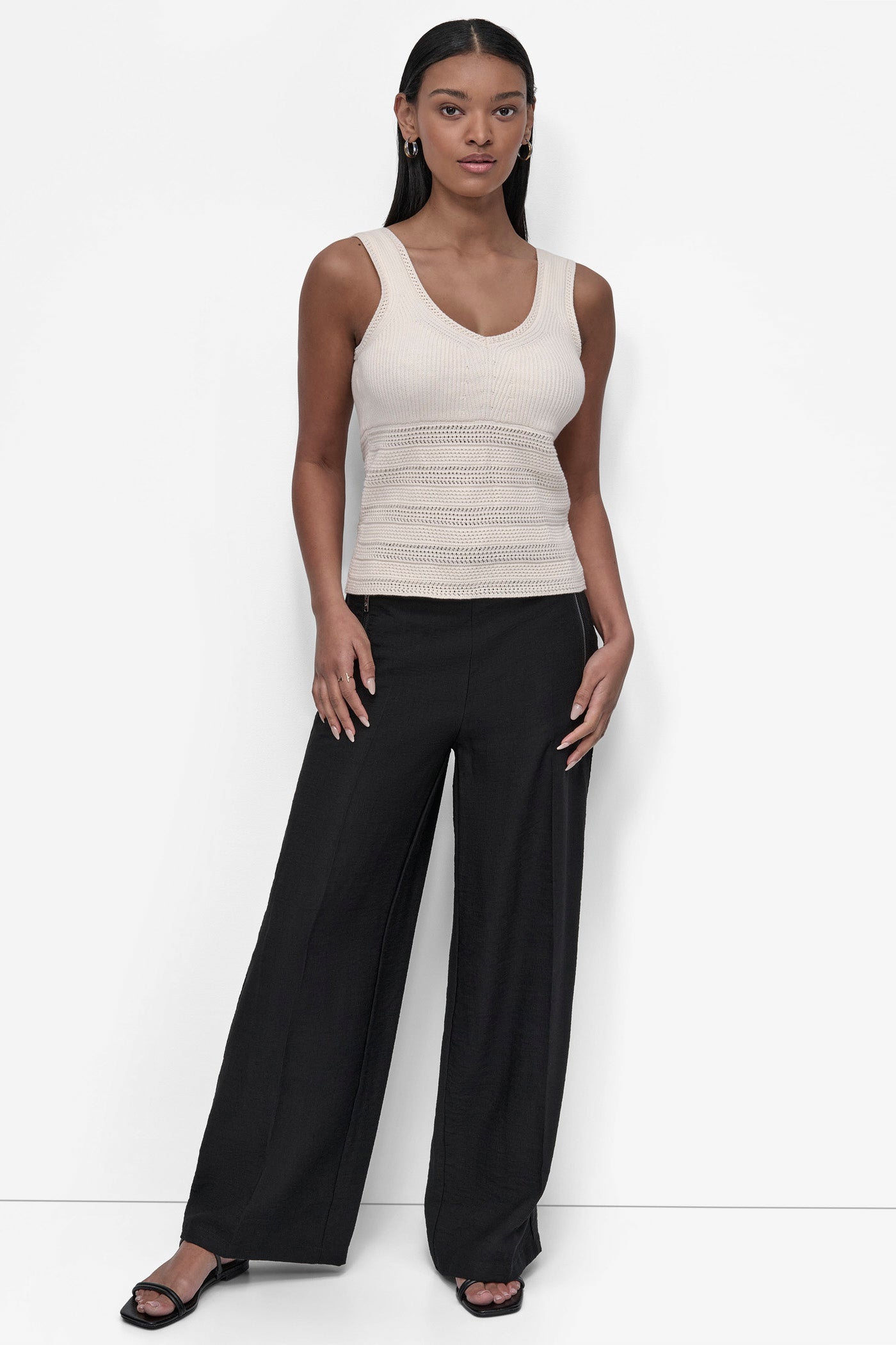 Signature Rib Knit Pant - Tan - ShopperBoard
