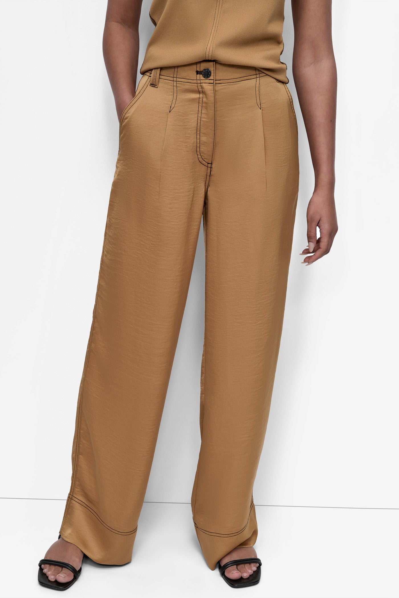 WHISKEY EXTRA HIGH RISE ELEVATED UTILITY PANT, FRONT VIEW | Pants & Denim