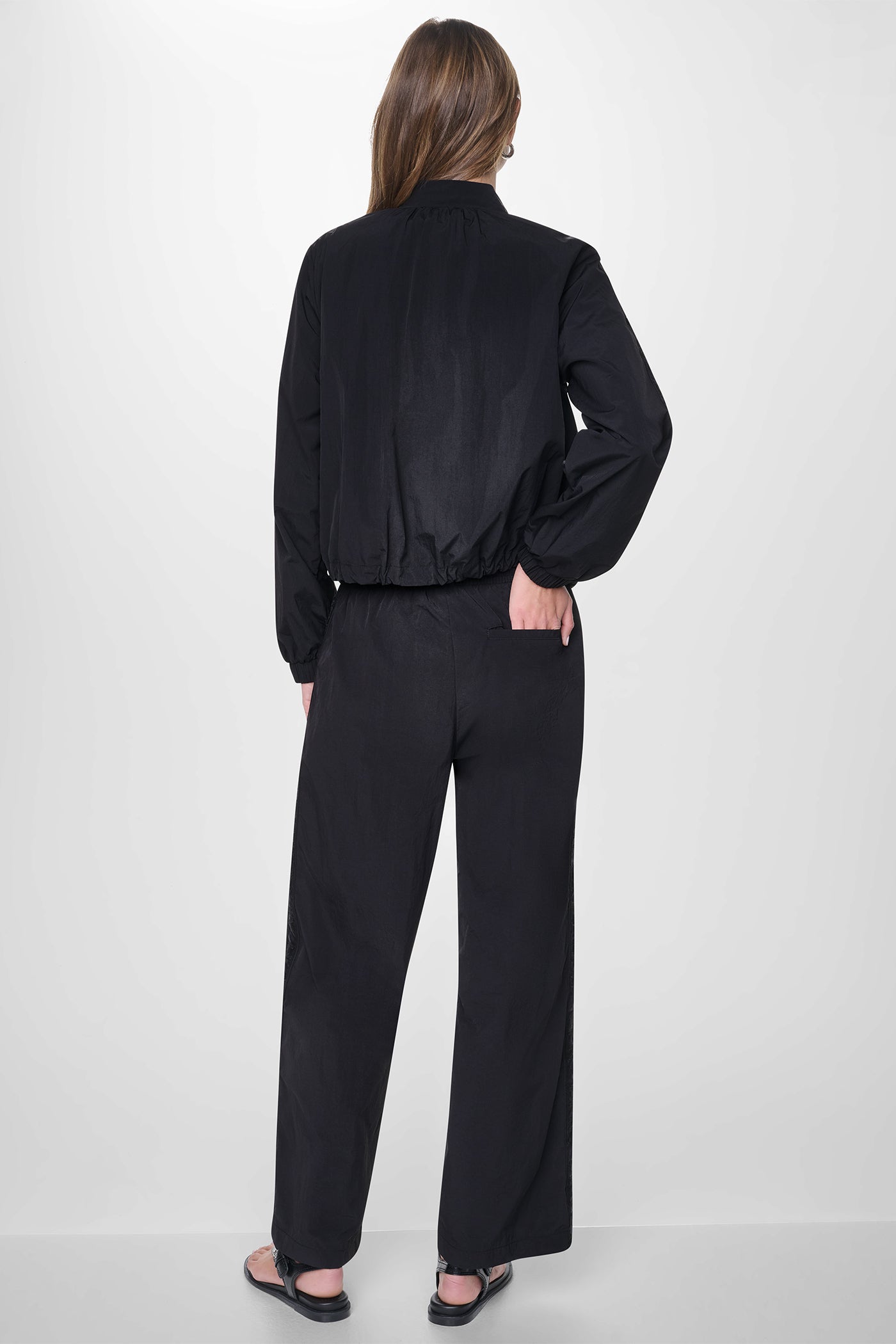 Mesh Logo Trim Hooded Jacket | DKNY