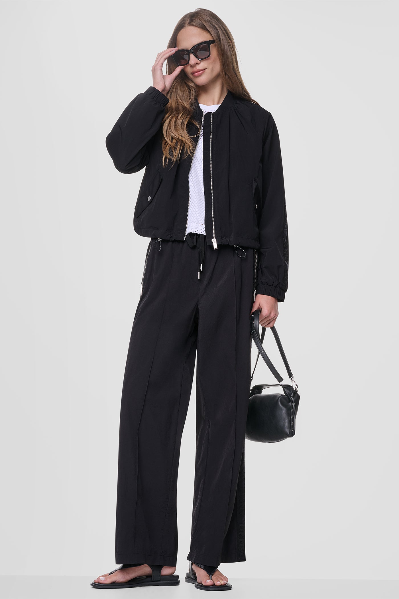 LOGO TRIM TECH JACKET VIEW 9 | WOMENS COATS & JACKETS