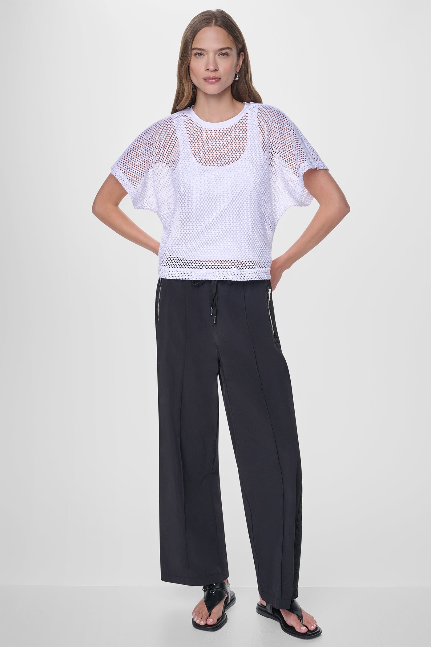 MESH LOGO TEE VIEW 6 | WOMEN'S SWEATERS & TOPS