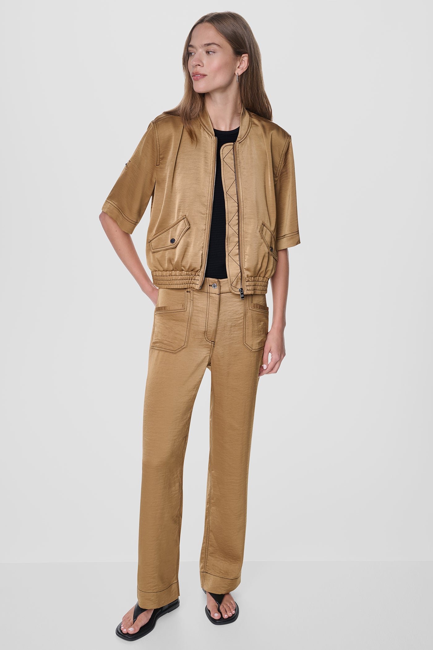 CONTRAST STITCH JACKET VIEW 6 | WOMENS COATS & JACKETS